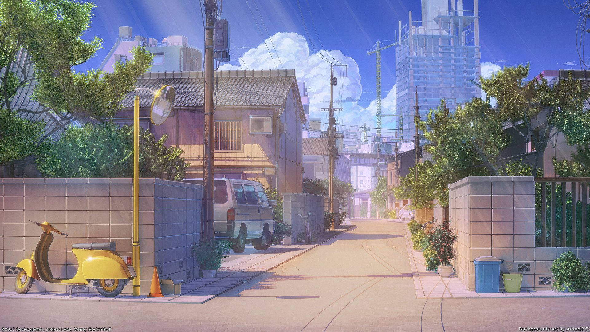 Japanese Anime Street Sa Araw Wallpaper