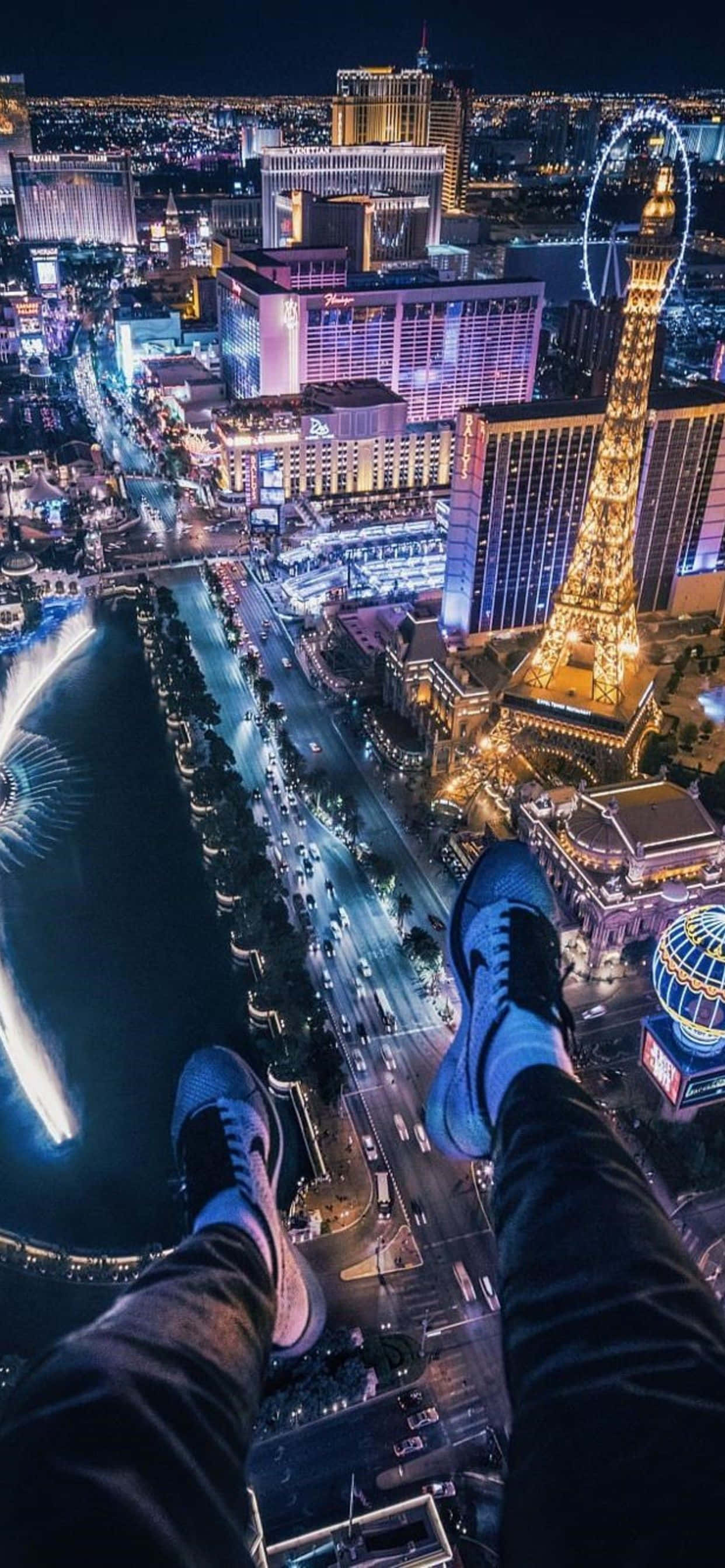 Jazz up ang iyong buhay gamit ang Las Vegas Phone Wallpaper