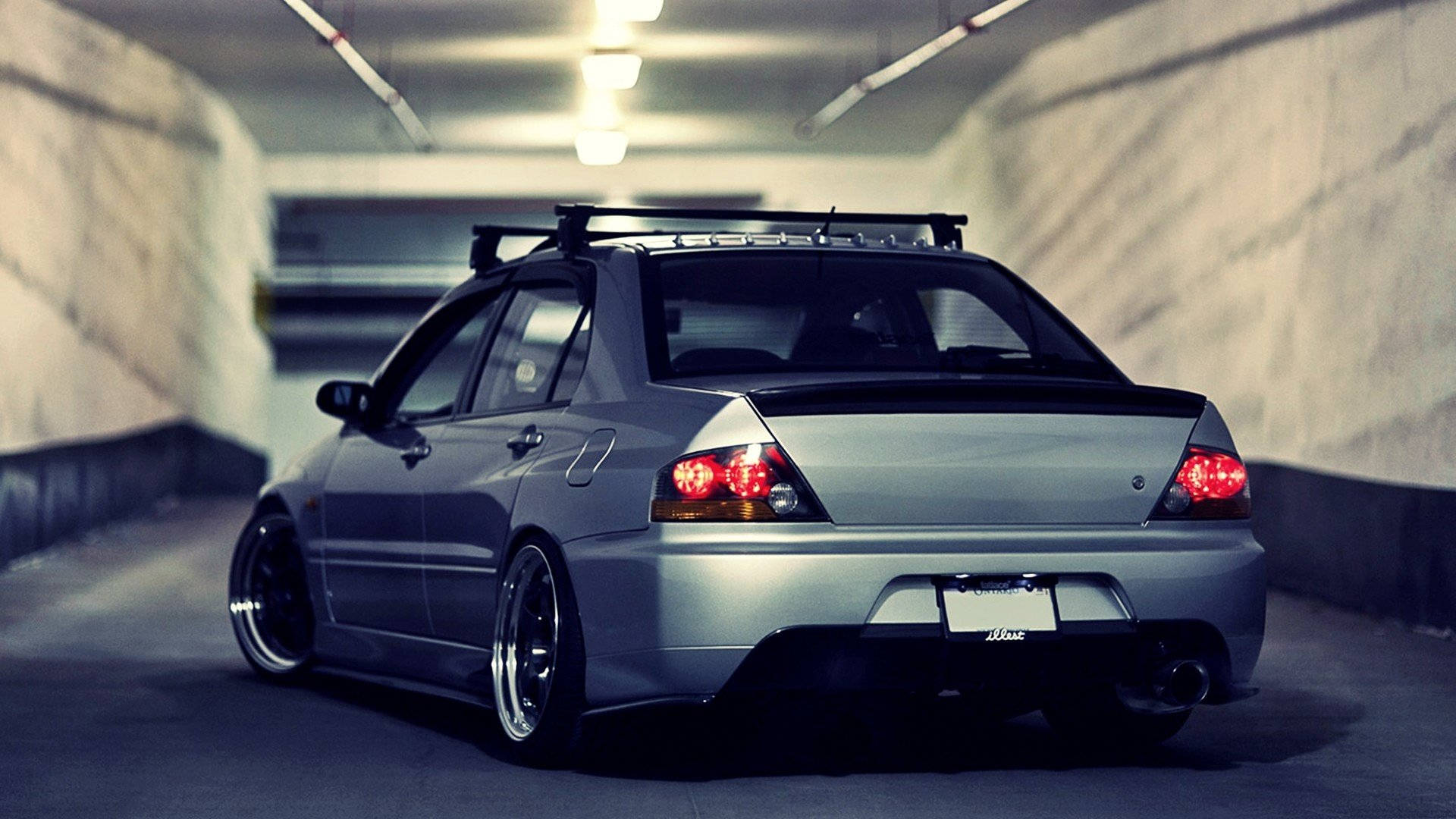 JDM Aesthetic na Mitsubishi Lancer Wallpaper