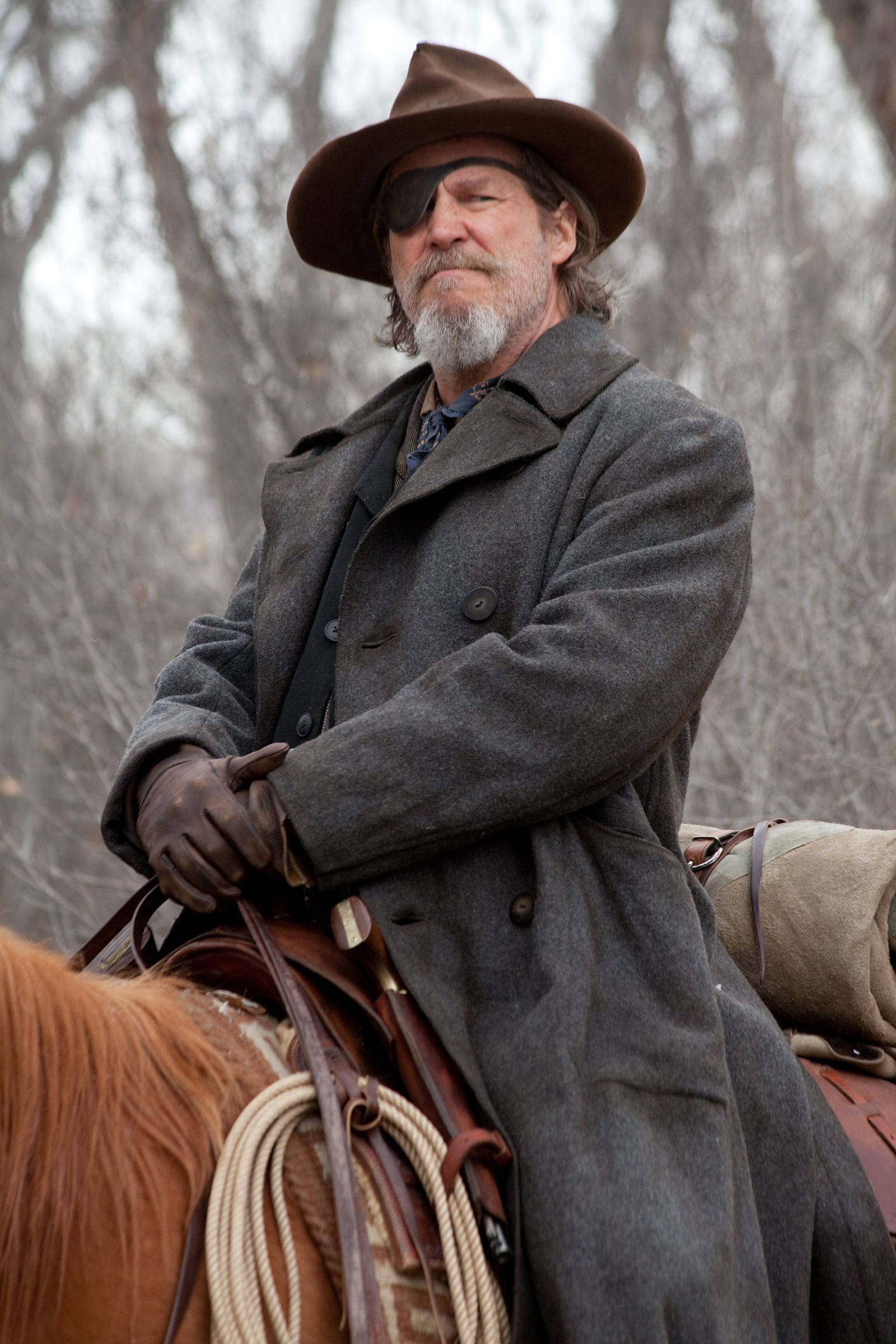 Jeff Bridges sa kanyang outstanding performance sa film na True Grit. Wallpaper