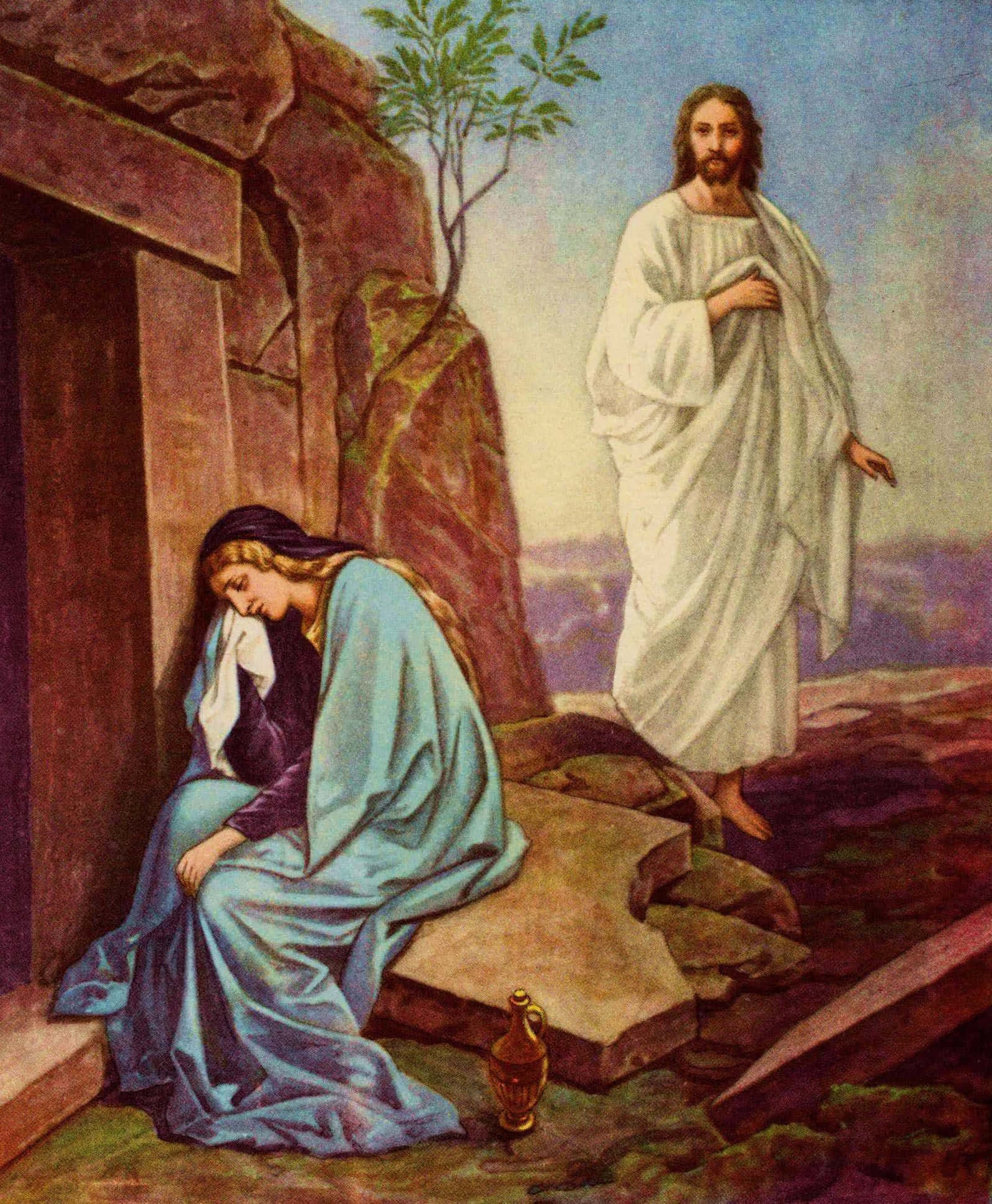 si Hesus at ang Babayi sa Libingan Wallpaper
