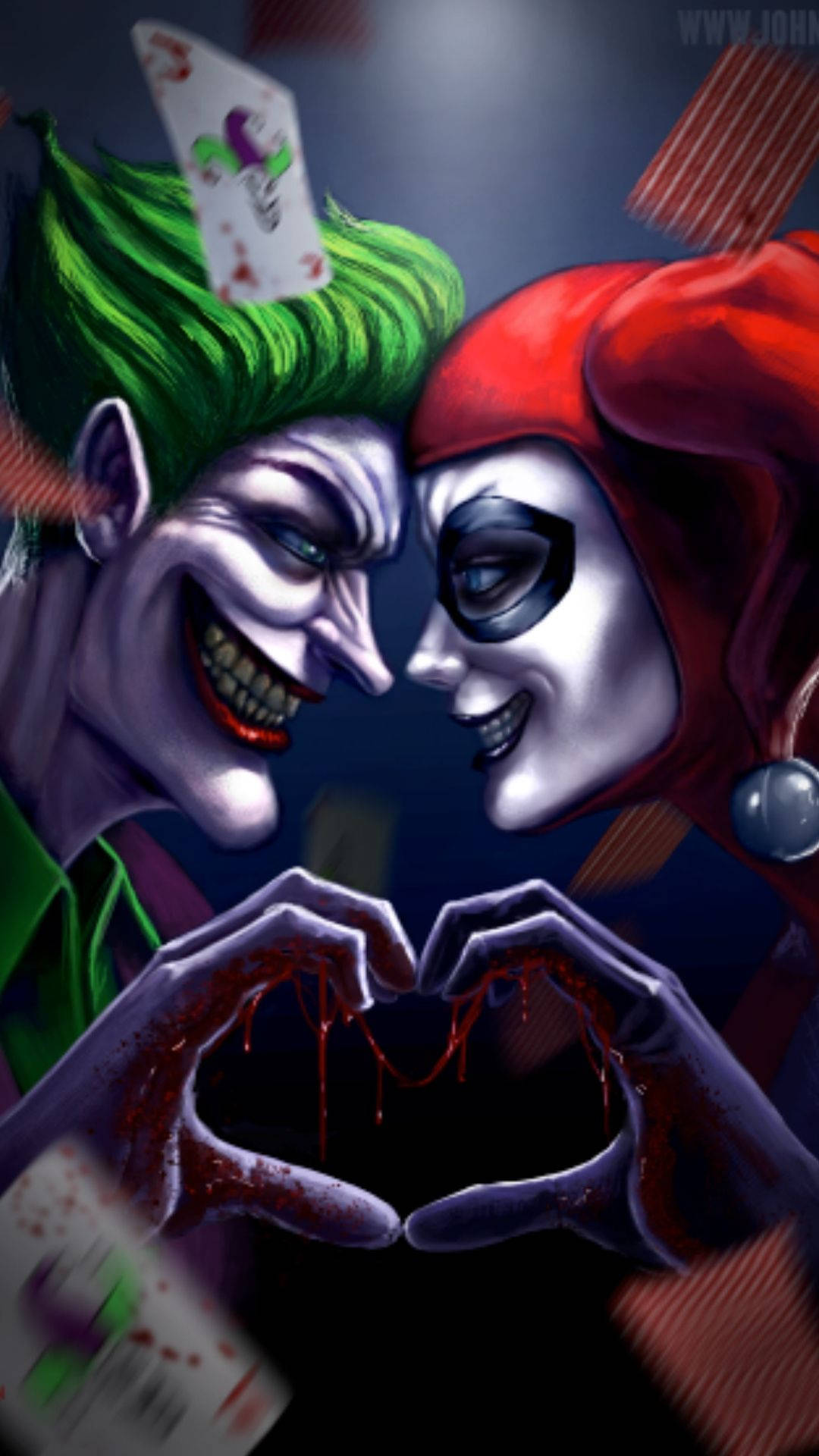Joker at Harley Quinn Wallpaper