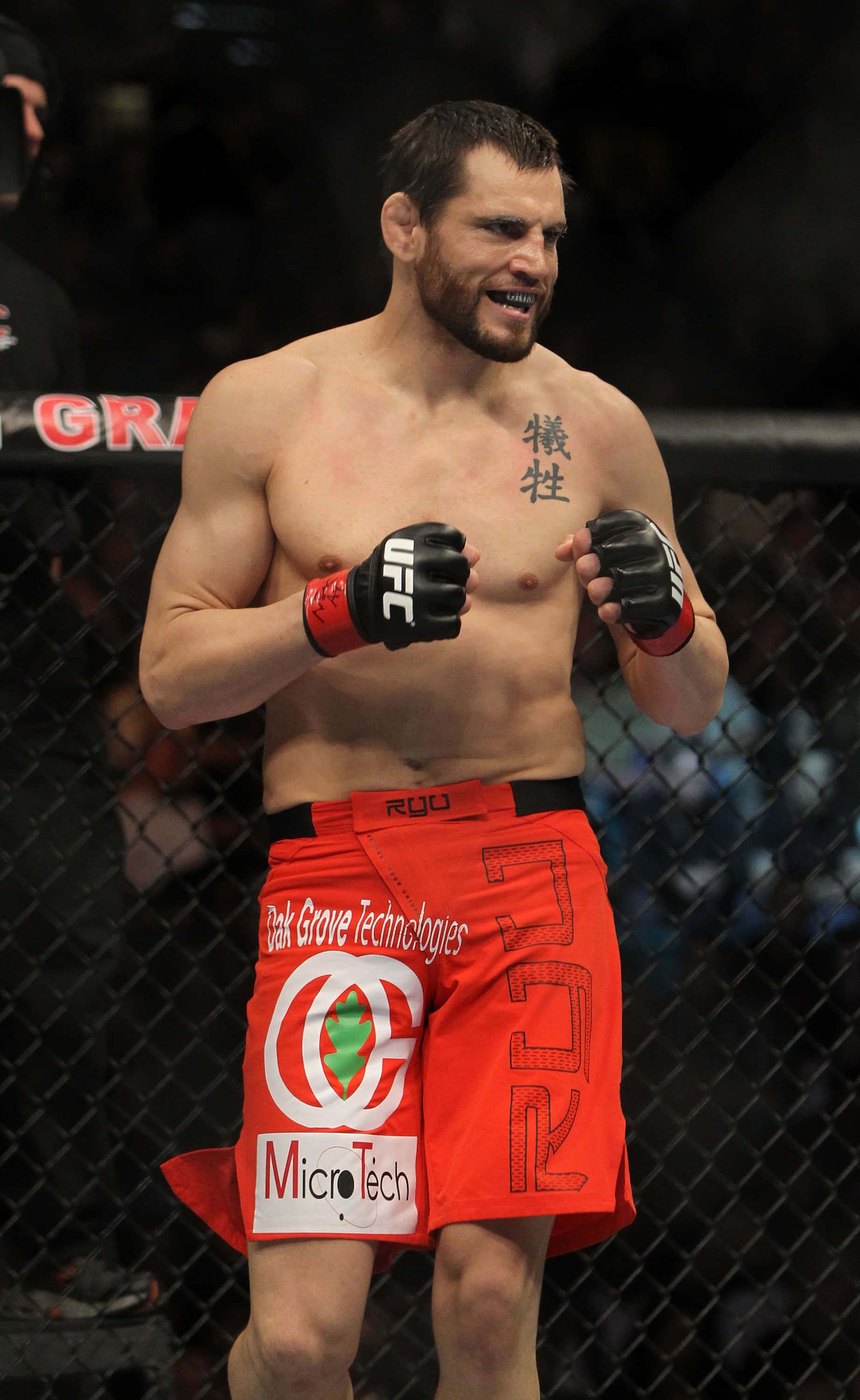 Jon Fitch Nakatayo sa Octagon UFC 141 Wallpaper