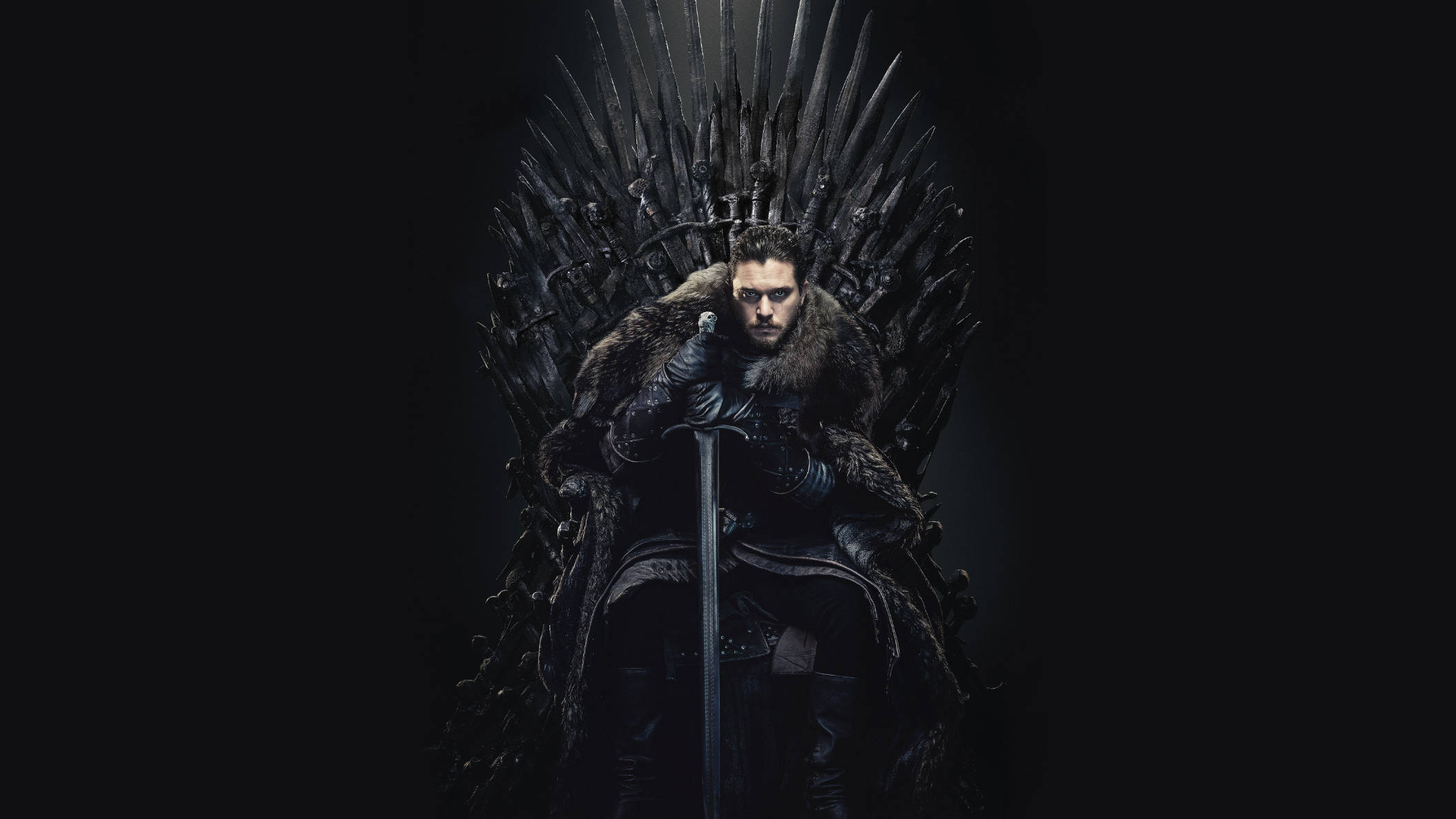 Jon Snow sa Iron Throne Game of Thrones Wallpaper