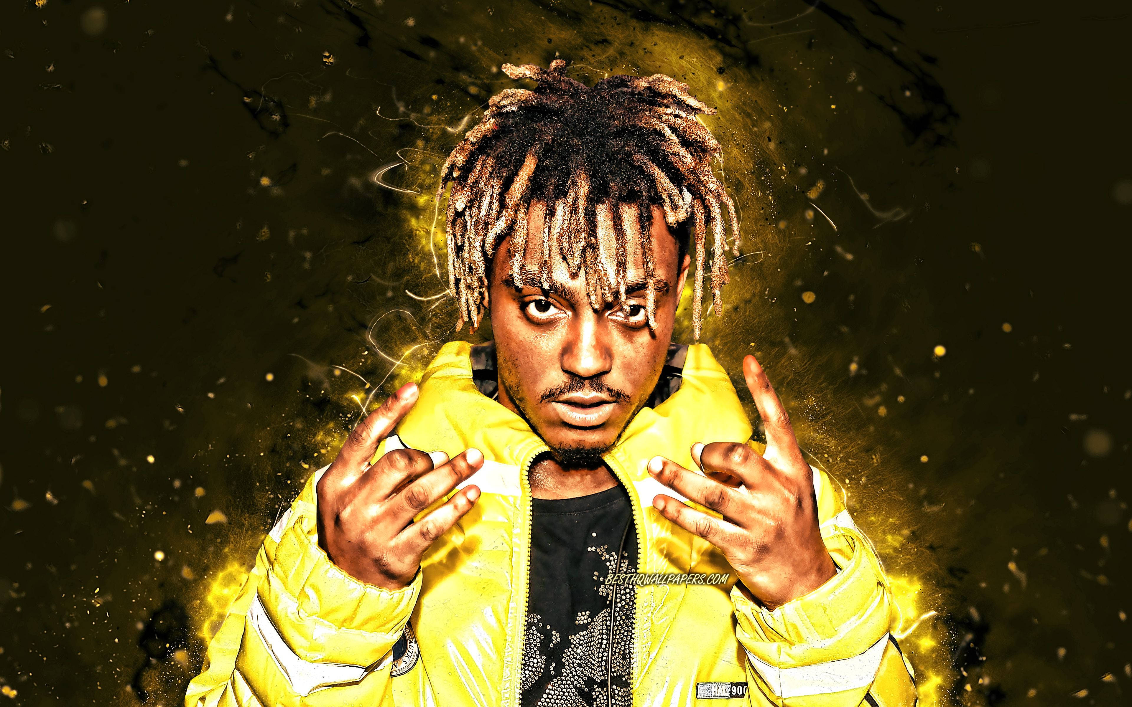 Juice Wrld Dilaw na Fan Edit 4K Wallpaper