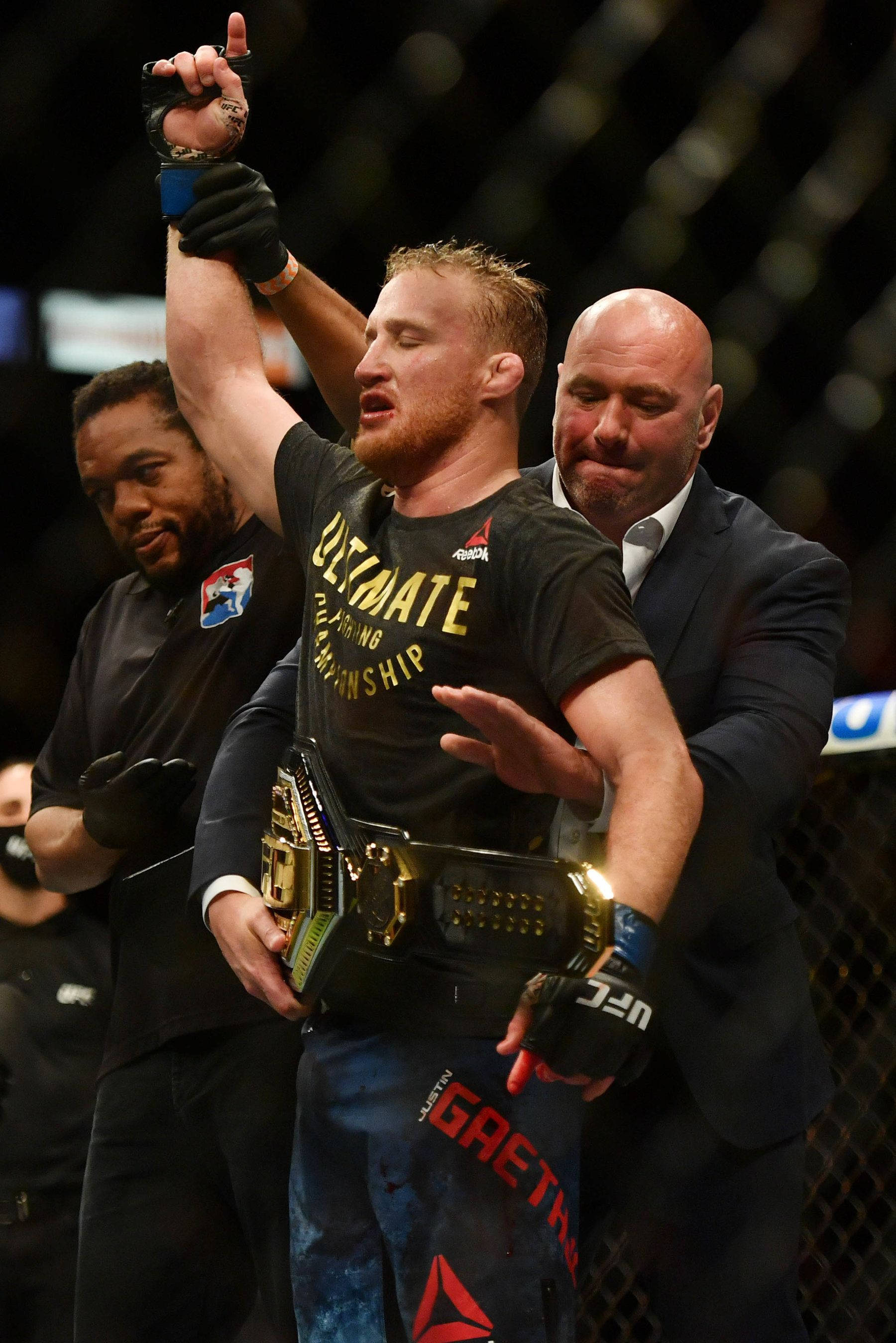 Justin Gaethje Na May Champion Belt Wallpaper