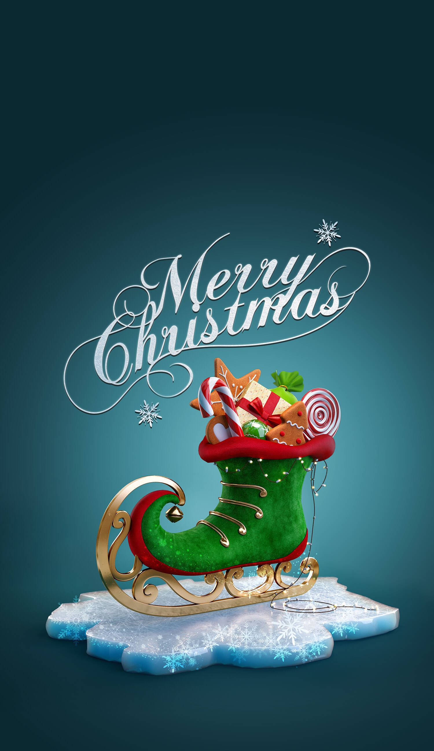 Kaakit-akit at Aesthetic na Christmas iPhone Wallpaper