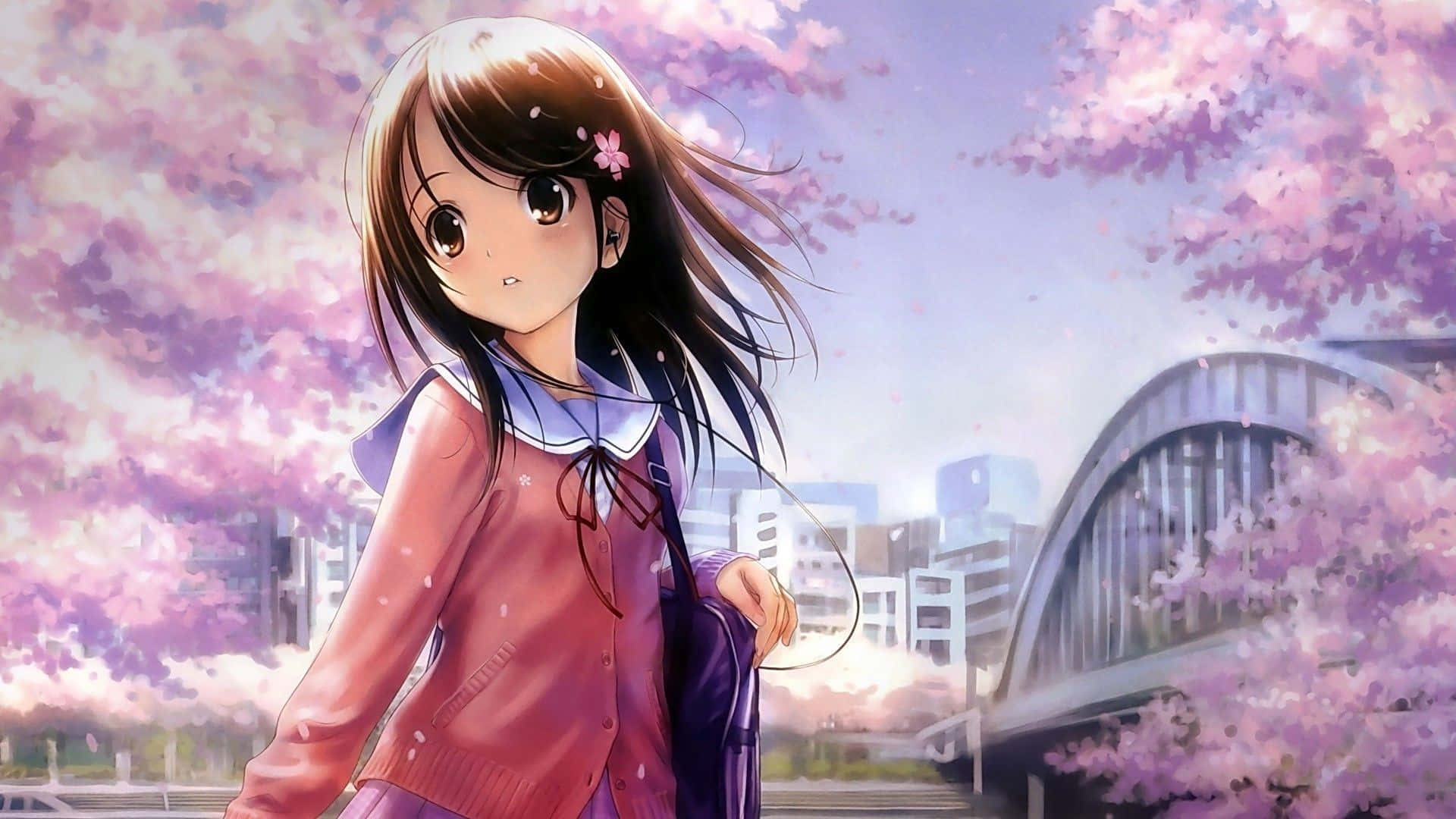 Kaakit-akit na Anime Fantasy World Wallpaper