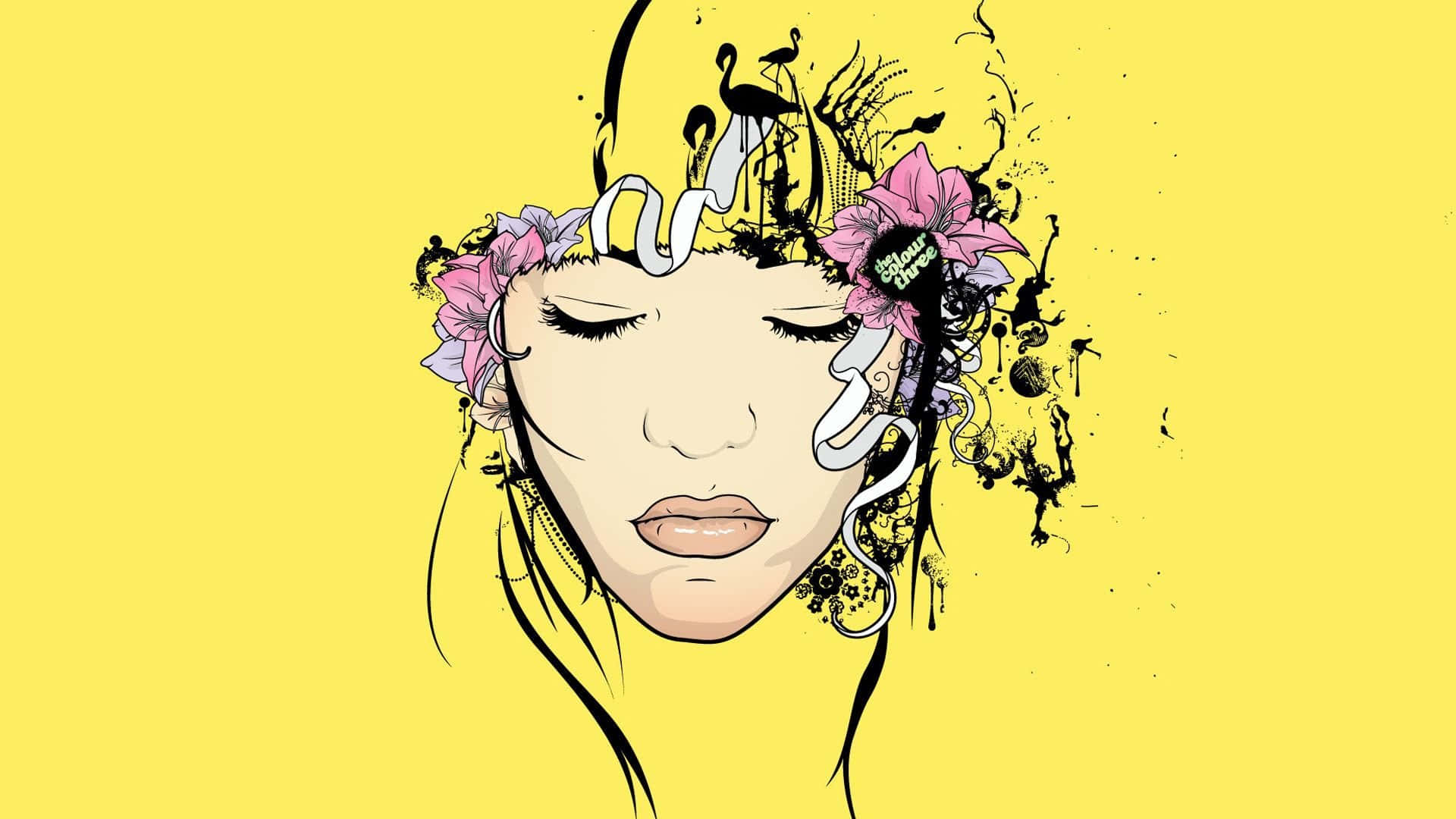 Kaakit-akit na Dilaw na Aesthetic na Tanawin Wallpaper