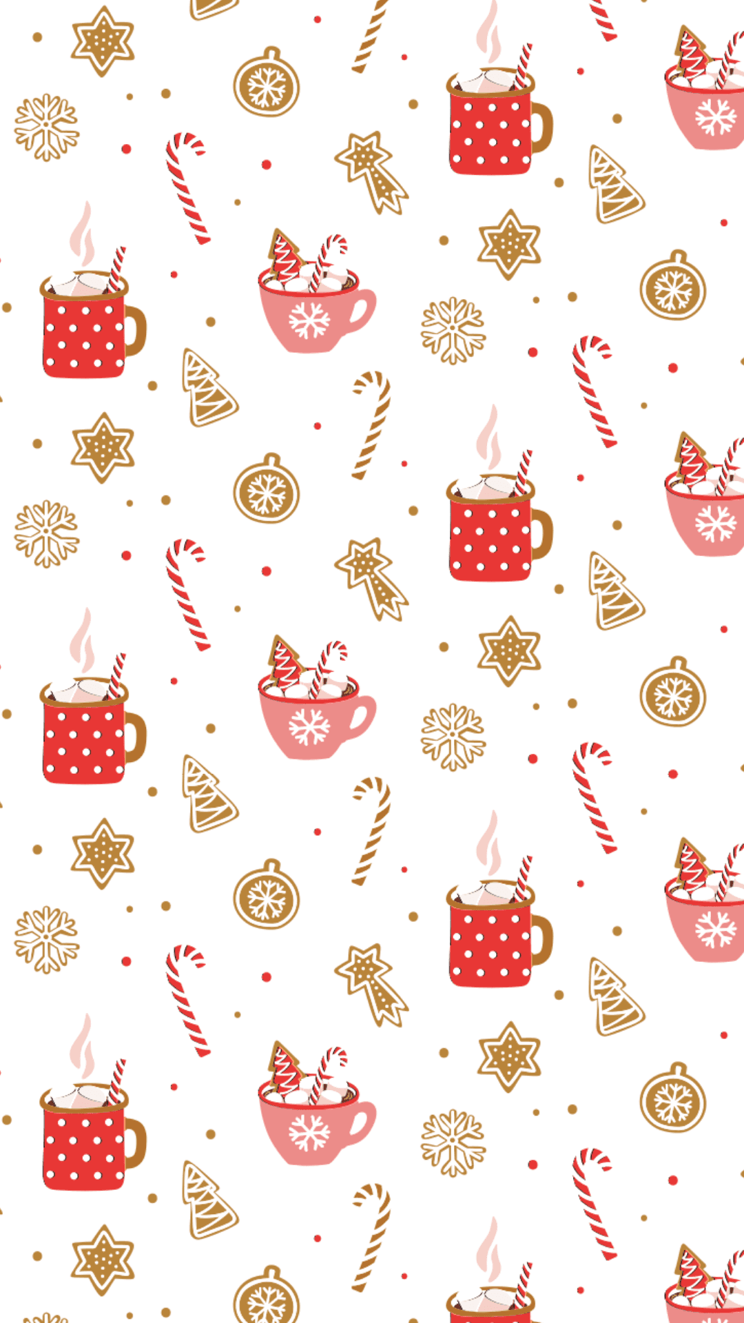Kaakit-akit na mga Ilaw ng Pasko sa Background ng Telepono Wallpaper