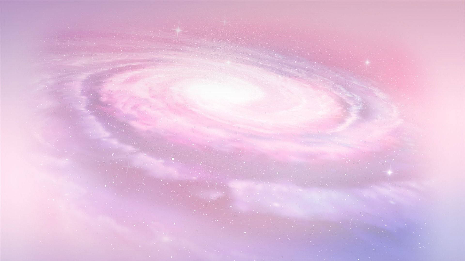 Kaakit-akit na Pink na Cute na Galaxy Wallpaper
