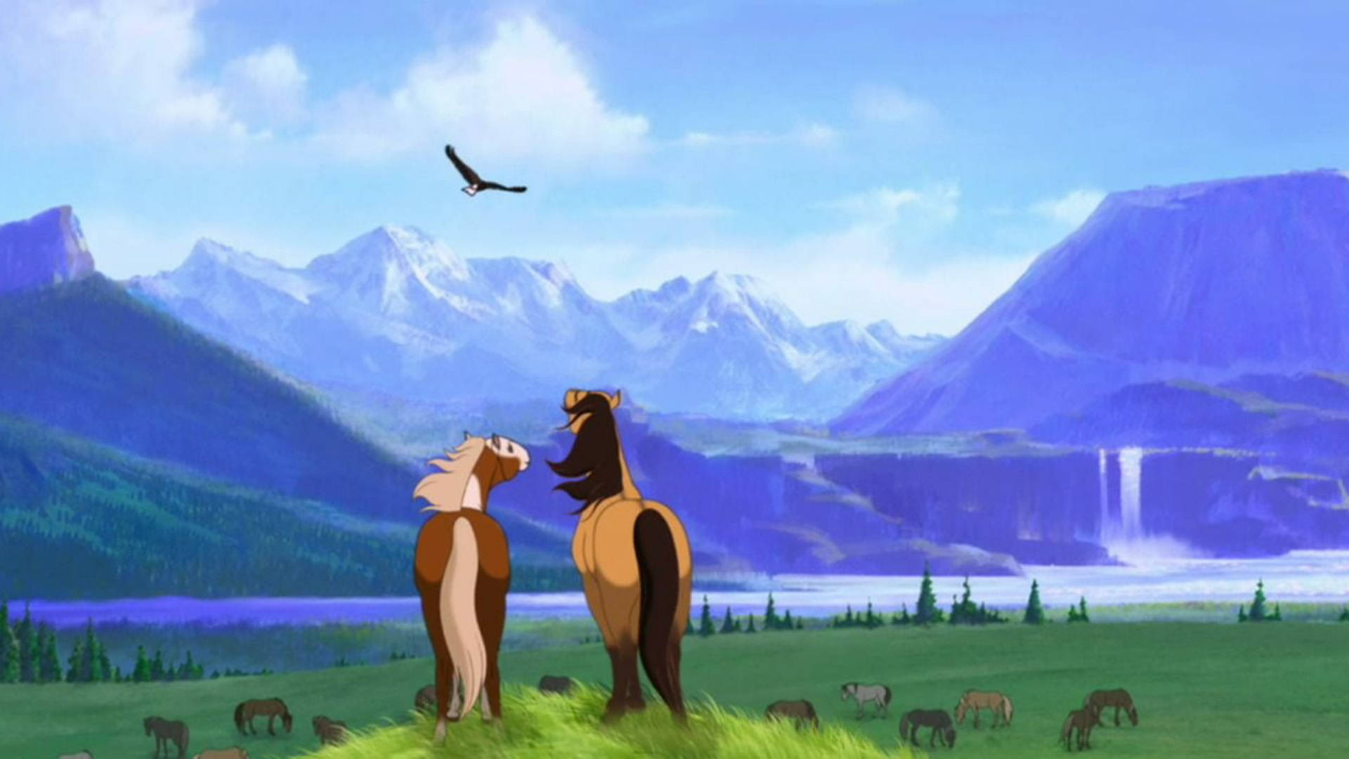 Kabayo Mula Sa Pelikulang Spirit: Stallion Of The Cimarron Wallpaper
