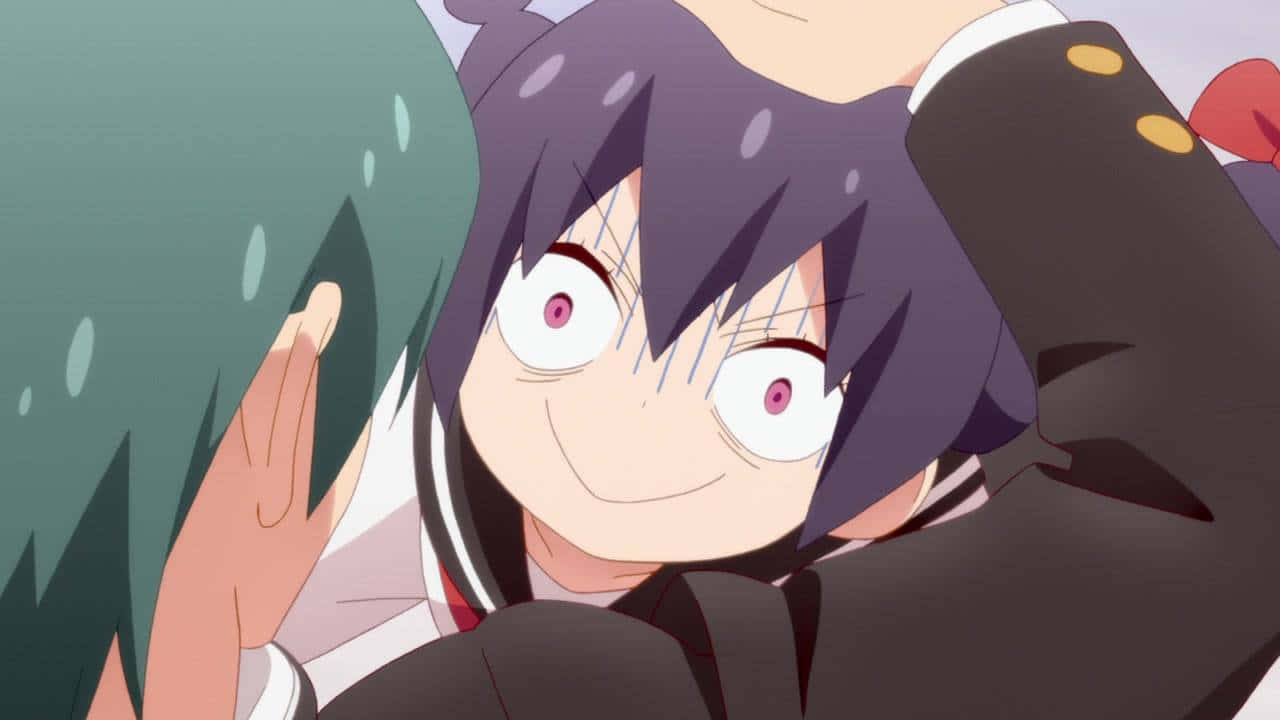 Kaguluhan at tawanan sakay ng nakakatawang anime na tren! Wallpaper