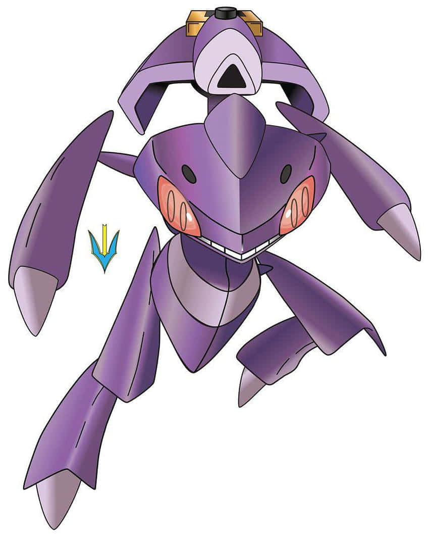 Kahanga-hangang Ilustrasyon ng Genesect Pokémon Wallpaper