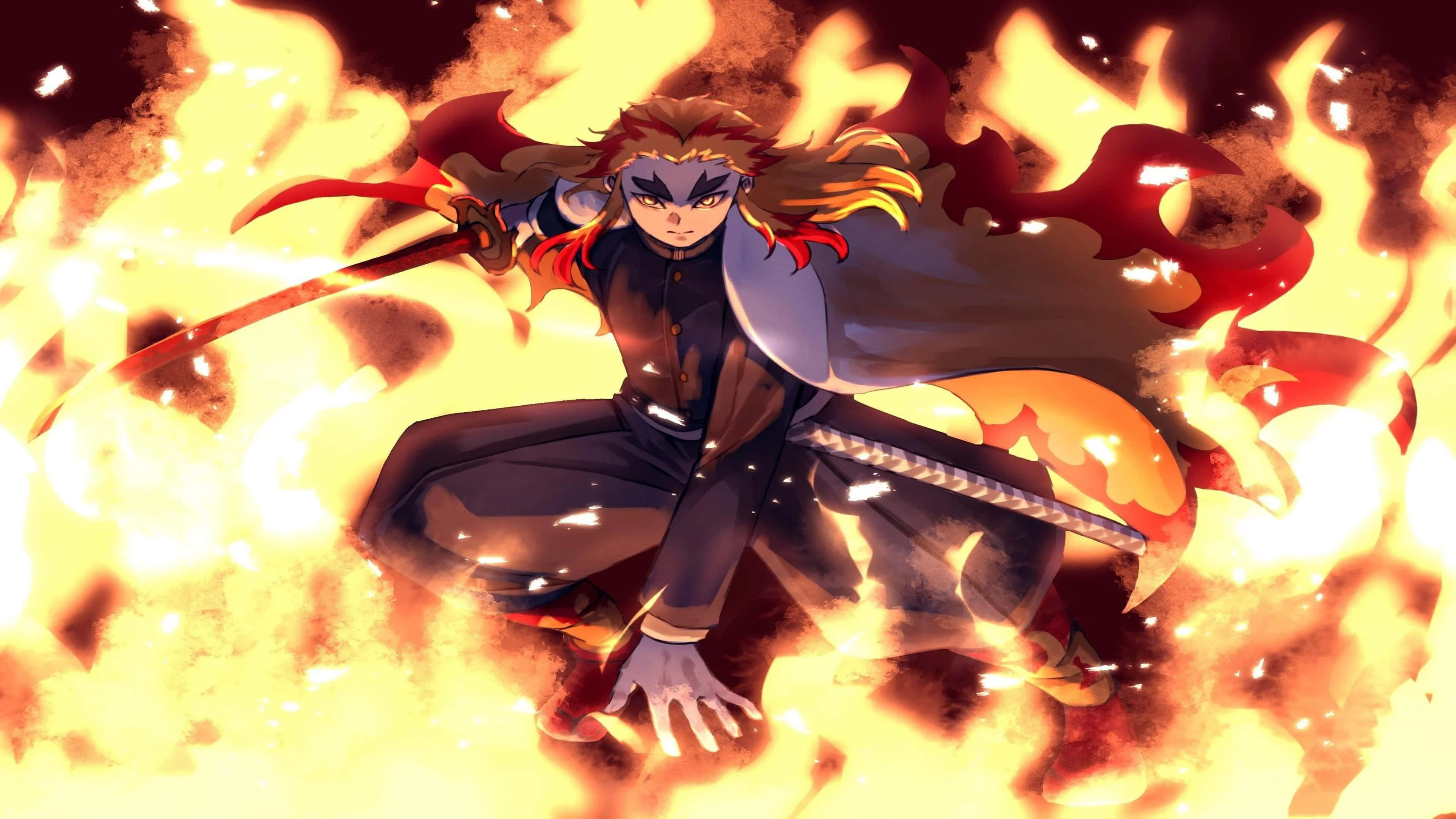 Kahanga-hangang 4K Demon Slayer na likhang-sining Wallpaper