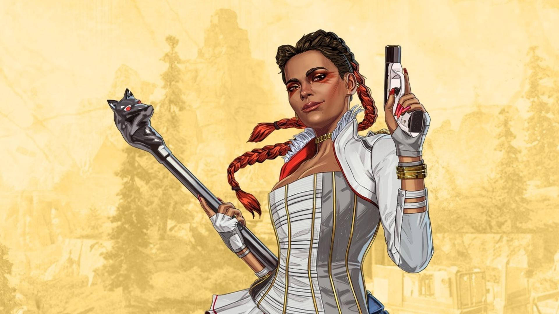 Kahanga-hangang Apex Legends Loba Graphic Artwork Wallpaper