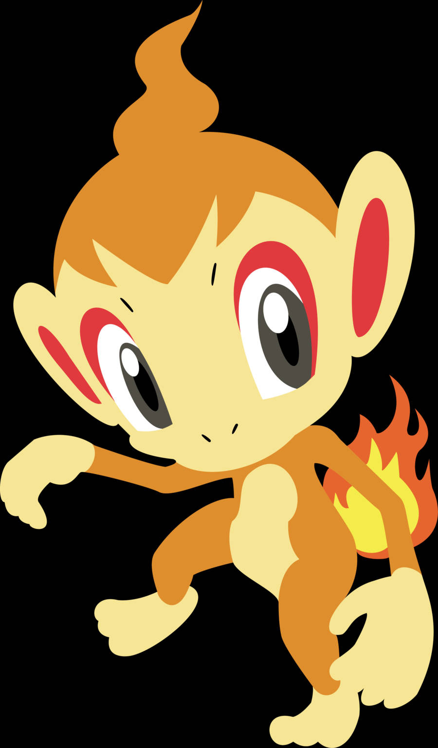 Kahanga-hangang Fan Art ni Pokemon na si Chimchar Wallpaper
