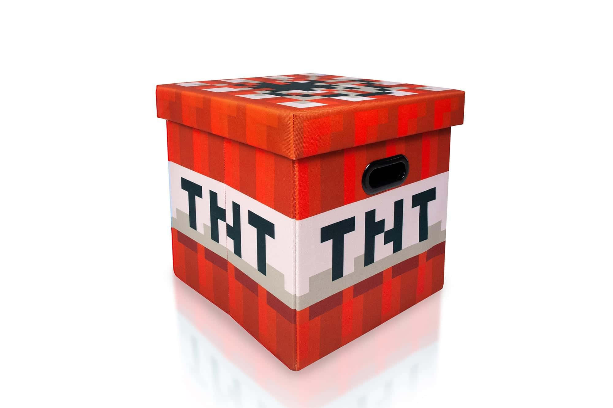 Kahon na may Minecraft TNT Wallpaper