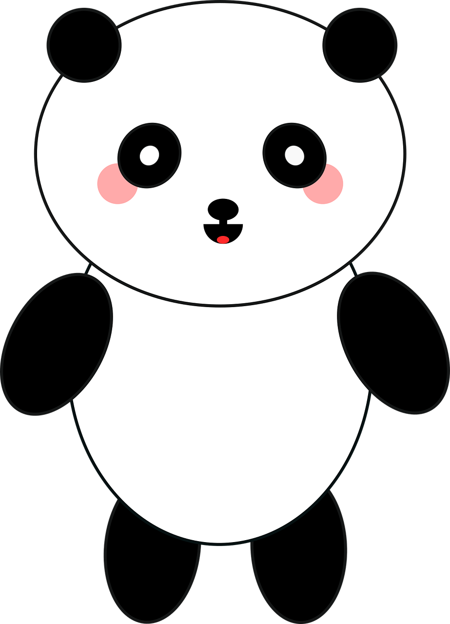 Kaibig-ibig na Cartoon Panda Wallpaper