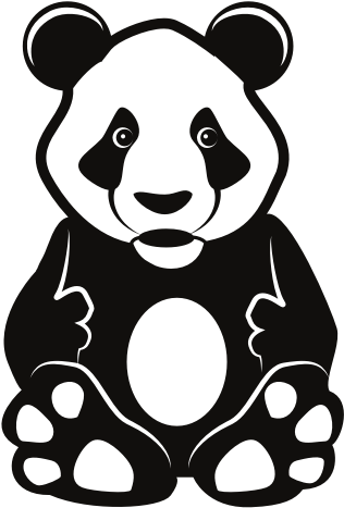 Kaibig-ibig na Guhit ng Panda Wallpaper
