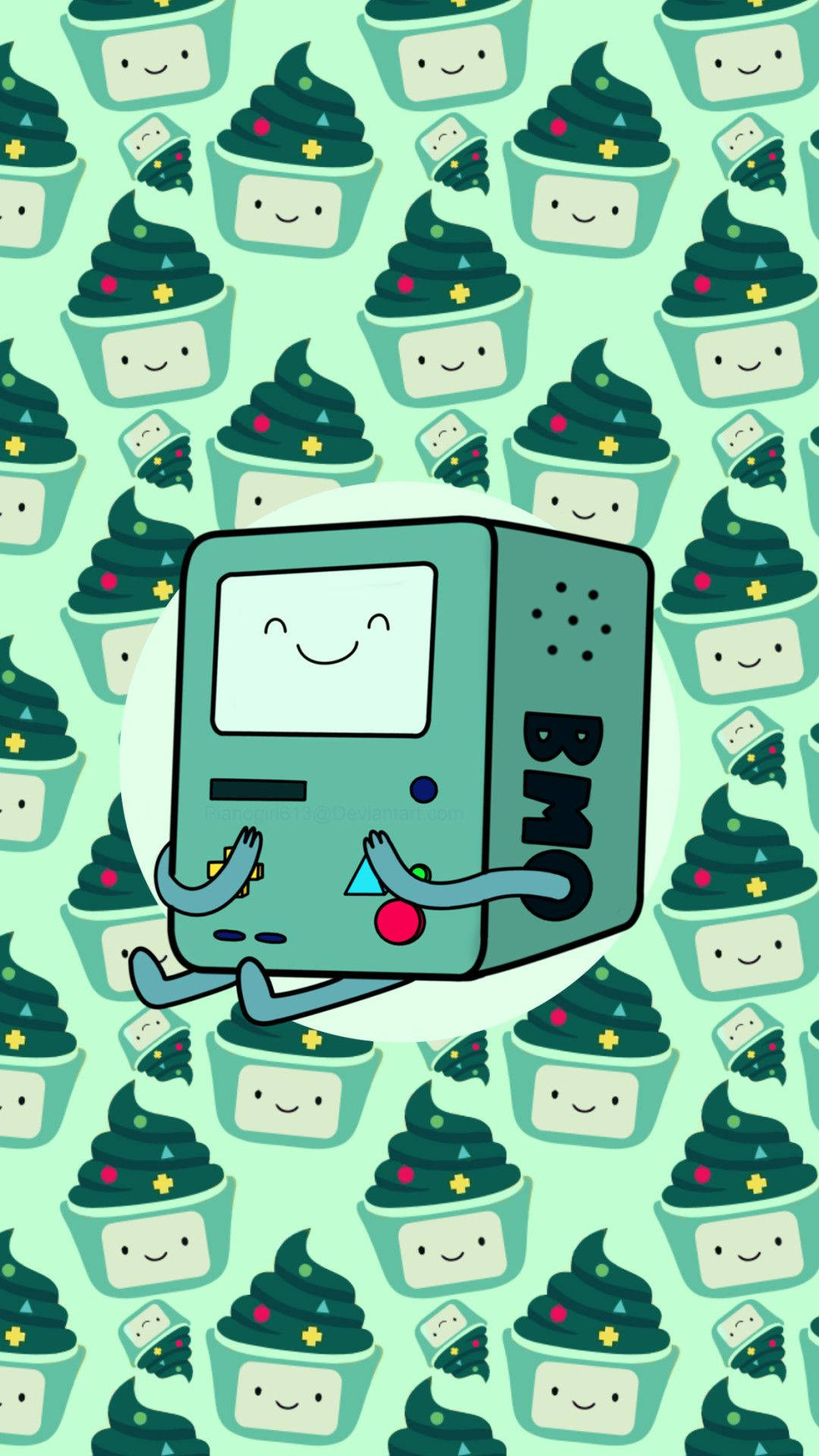 Kaibig-ibig na Pastel na Berdeng BMO Wallpaper