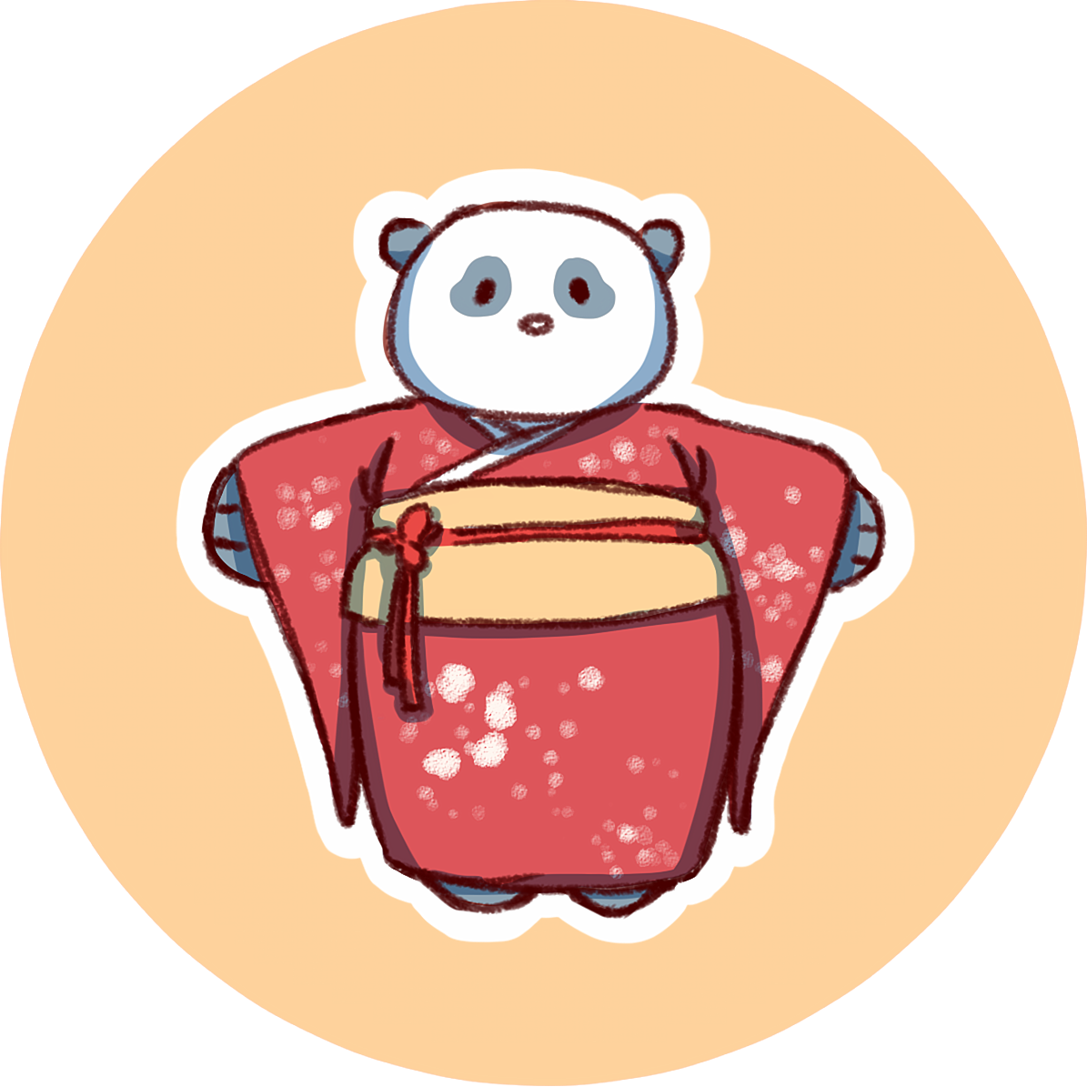 Kaibig-ibig na Panda sa Tradisyonal na Kasuotan Wallpaper