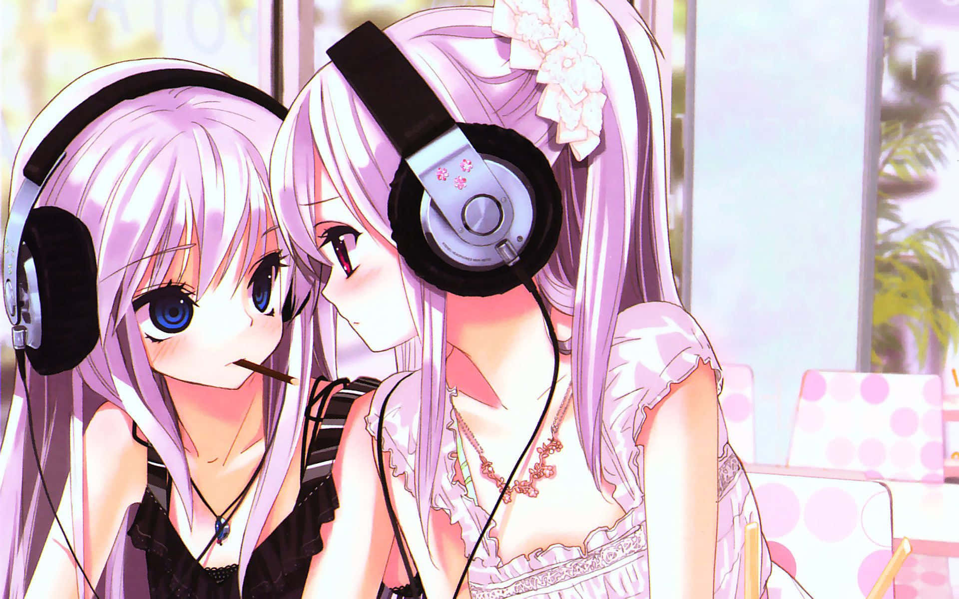 Kaibig-ibig na Pink Kawaii Pantasy Background Wallpaper