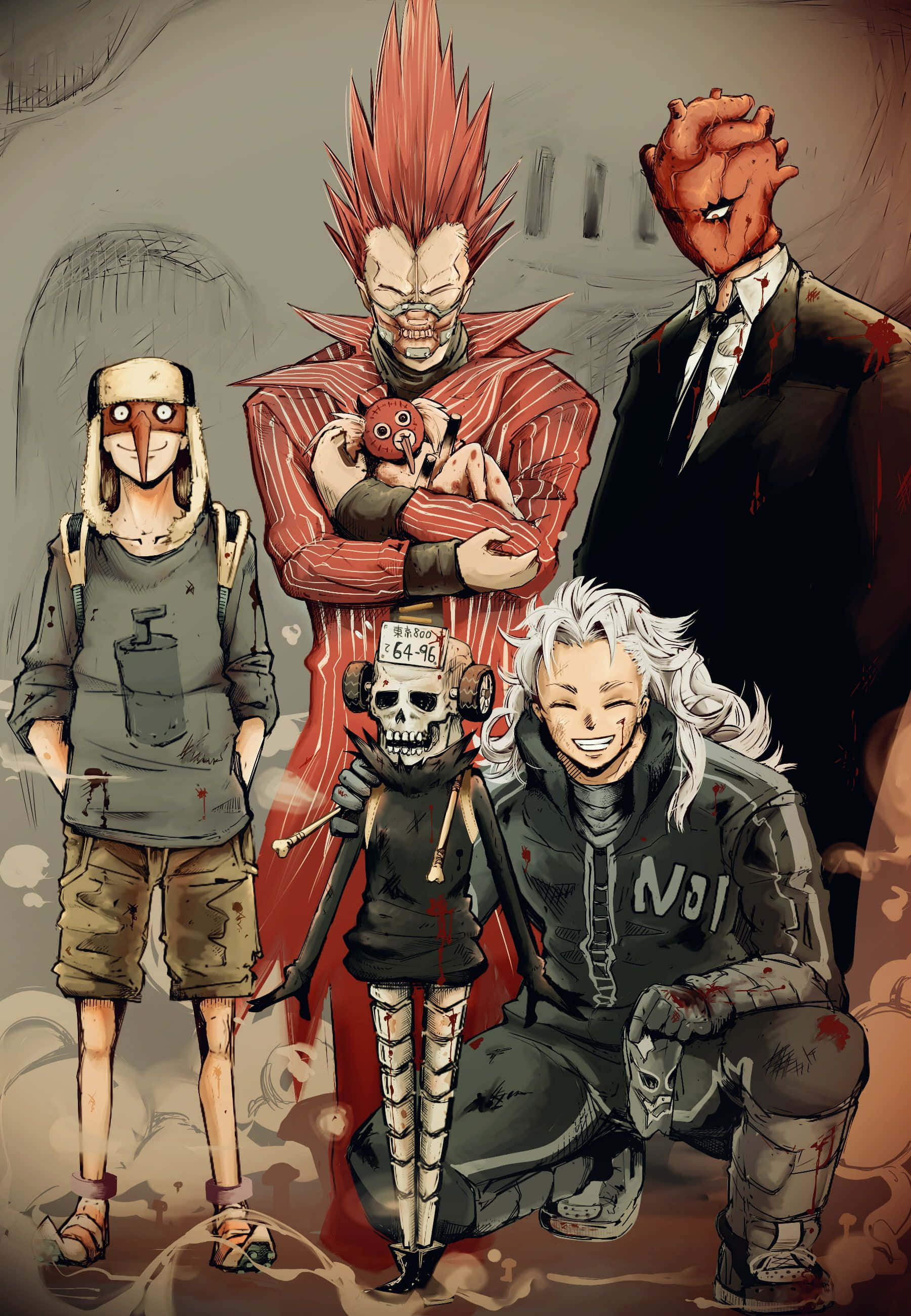 Kaiman, ang protagonista sa Dorohedoro handa na humarap sa kanyang mga kaaway Wallpaper
