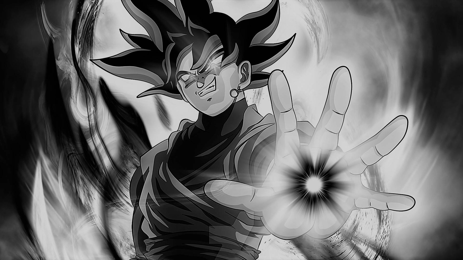 Kakayahan ni Goku sa Itim at Puti Wallpaper