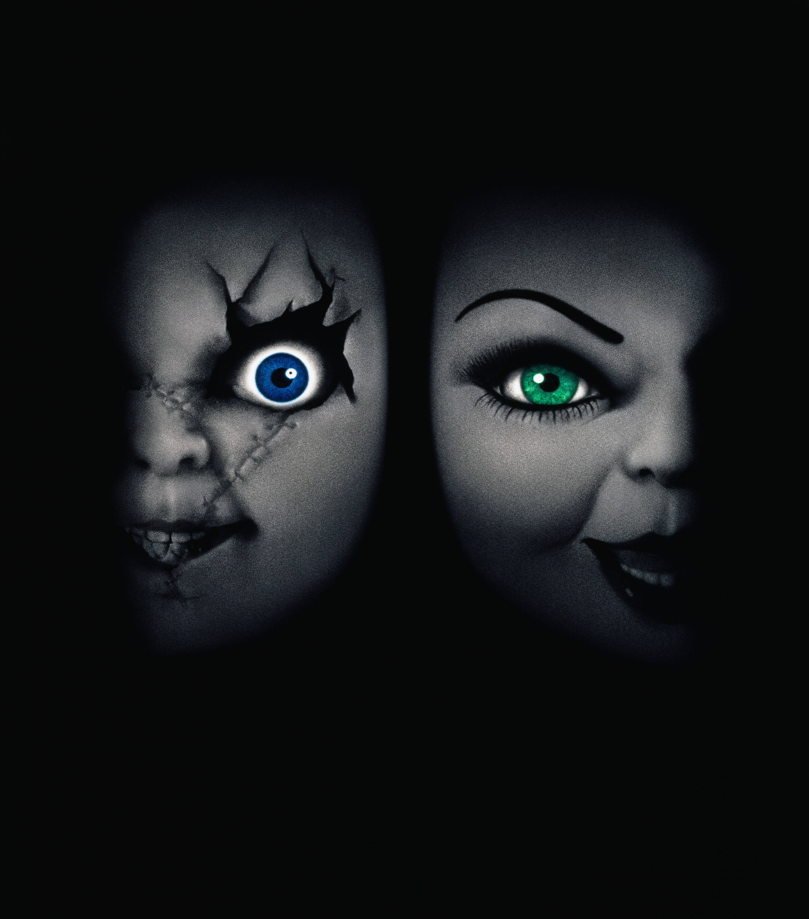 Kalahating Mukha ni Chucky at Tiffany Wallpaper