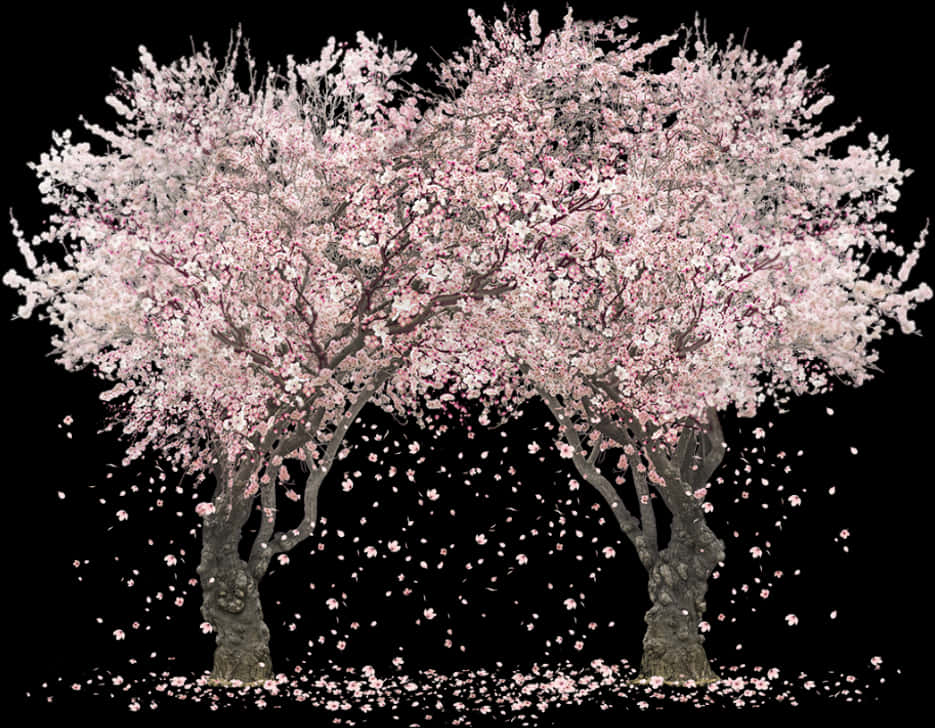 Kaligayahan ng Cherry Blossom Wallpaper