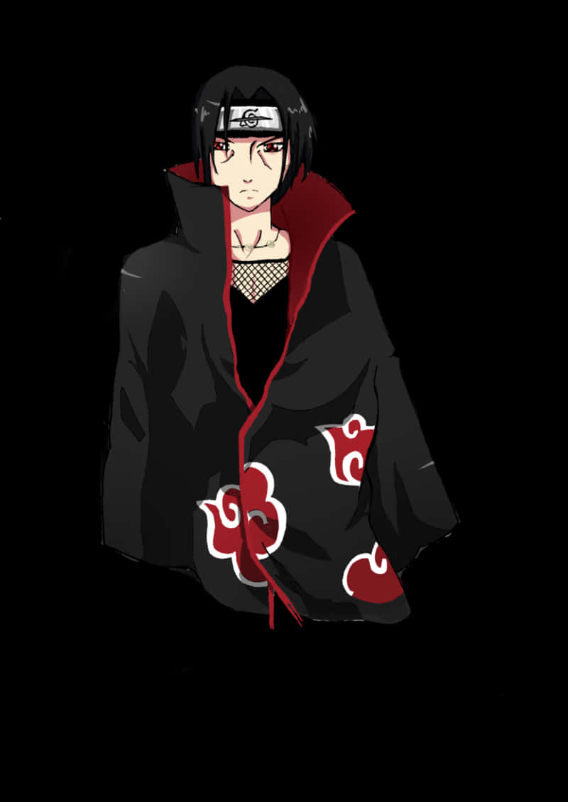 Kapa ng Akatsuki ni Itachi Uchiha Wallpaper