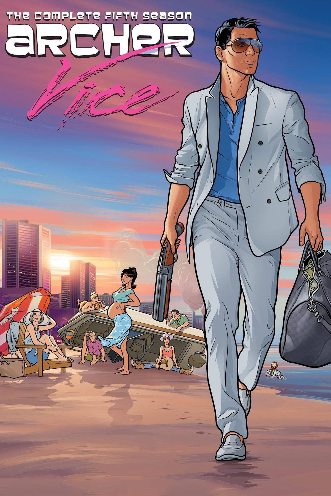 Kapana-panabagong Archer Vice Poster Wallpaper