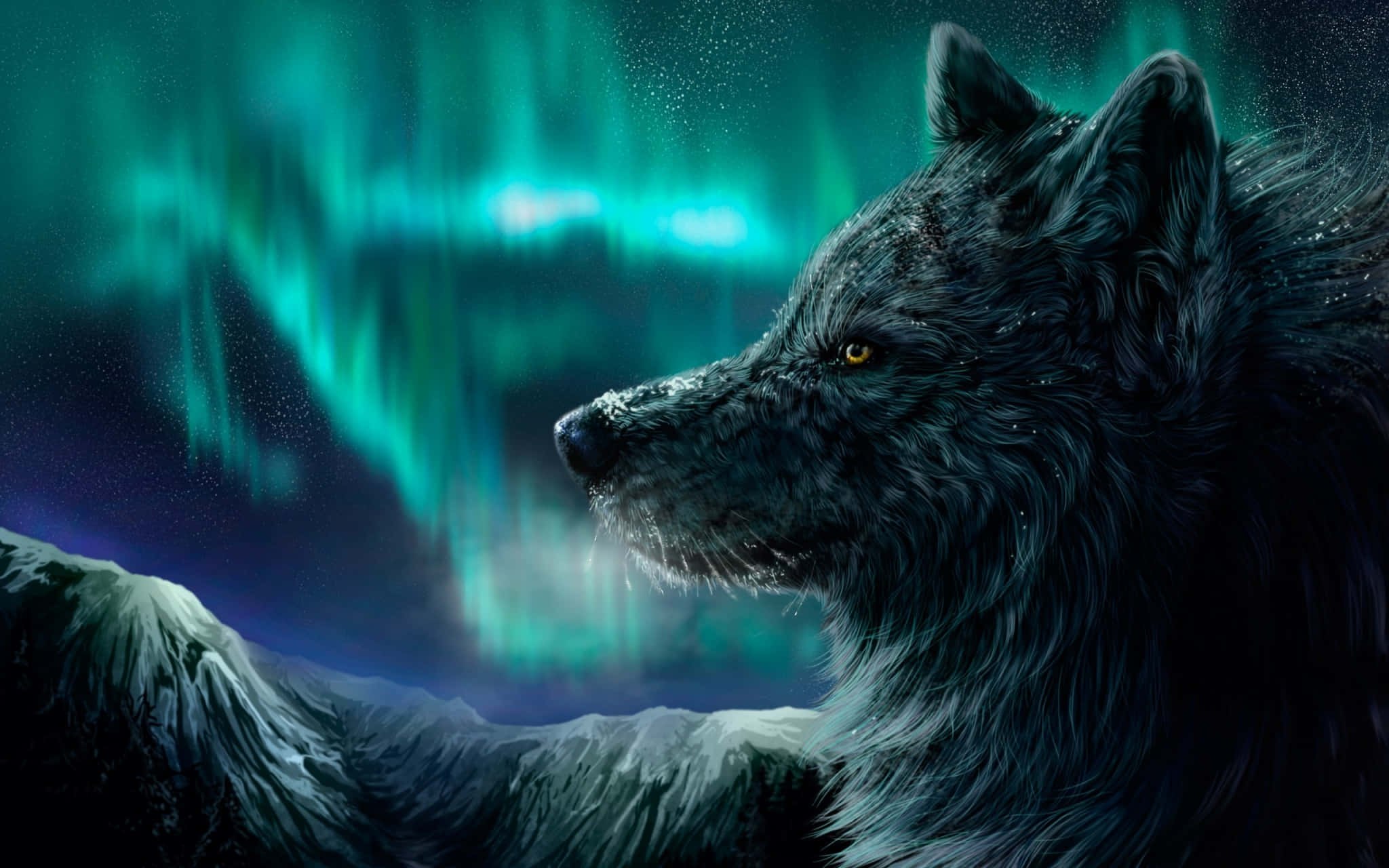 Kapansin-pansing Maringal, ang Astig na Lobo Wallpaper