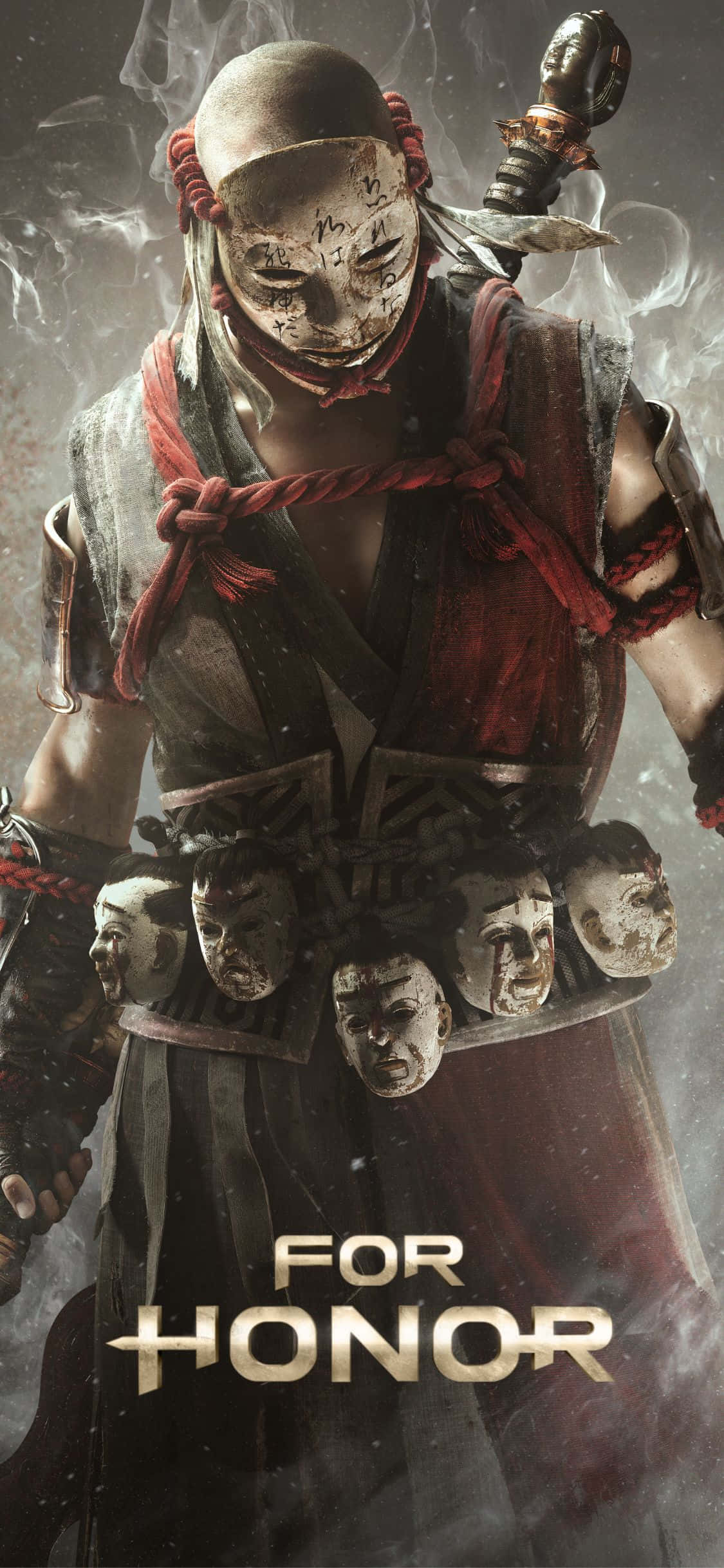 Kapansin-sining iPhone Xs na may disenyong For Honor Wallpaper