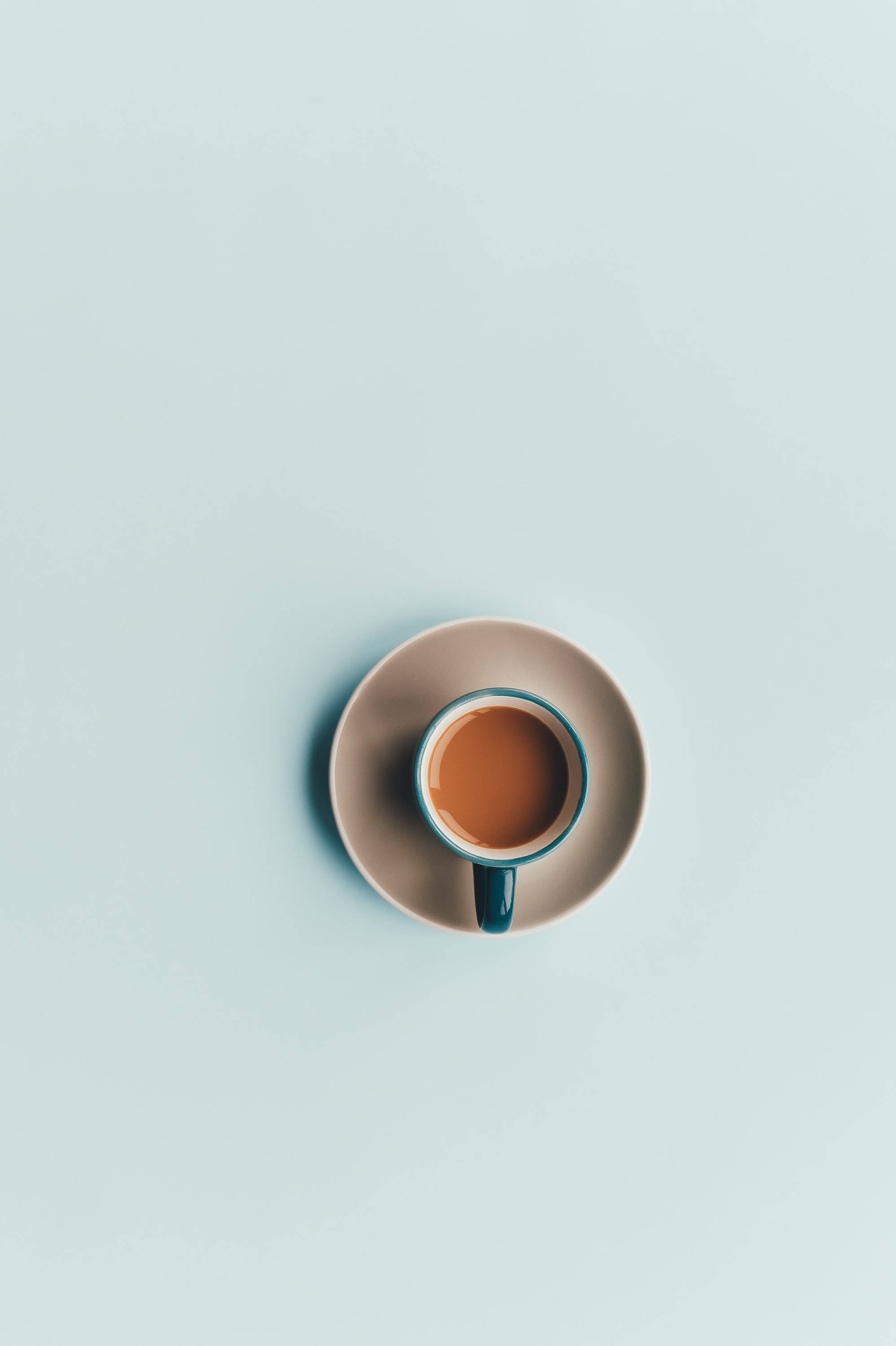 Kape sa Pastel na Mint Green para sa iPhone Wallpaper