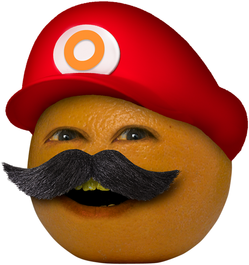 Karakter na Kahel na May Bigote at Sombrero Wallpaper