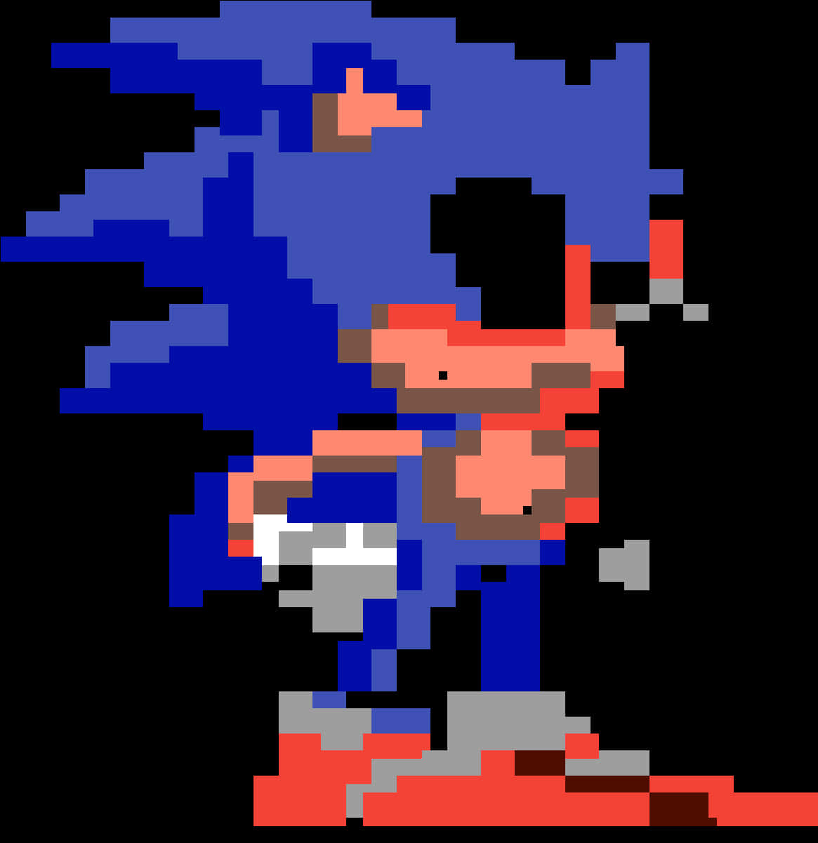 Karakter na Pixelated na Sonic Wallpaper