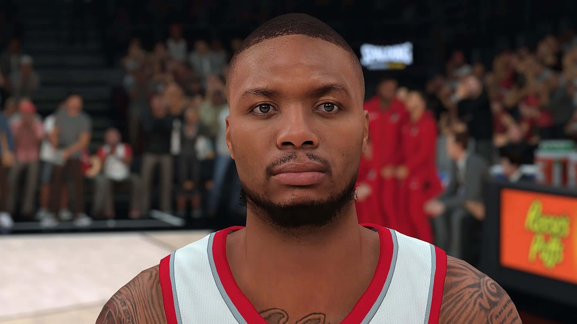 Karakter ng Video Game na si Damian Lillard sa Nba2k21 Wallpaper