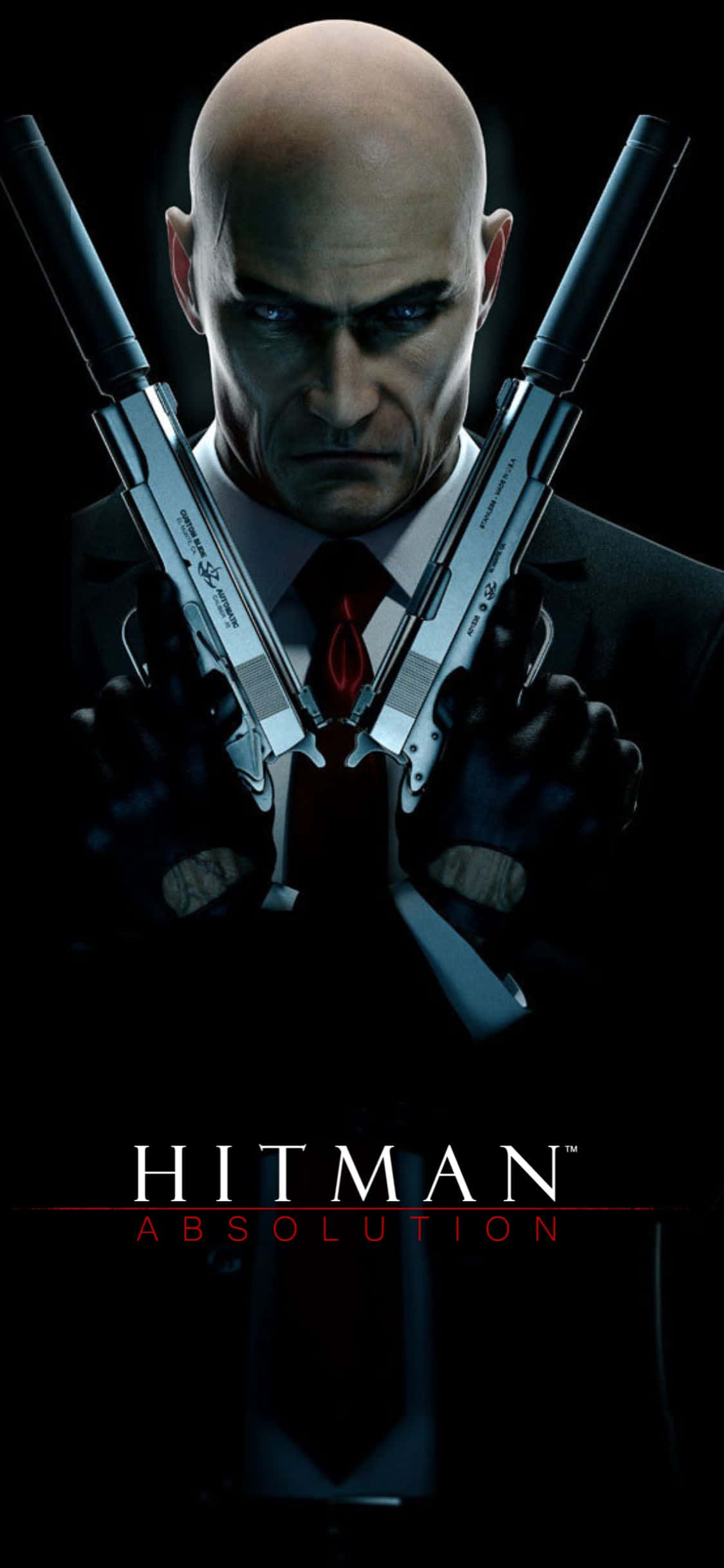 Karanasan ang isang immersive mundo ng assassins at deceptyon gamit ang Hitman Absolution sa iPhone X Wallpaper