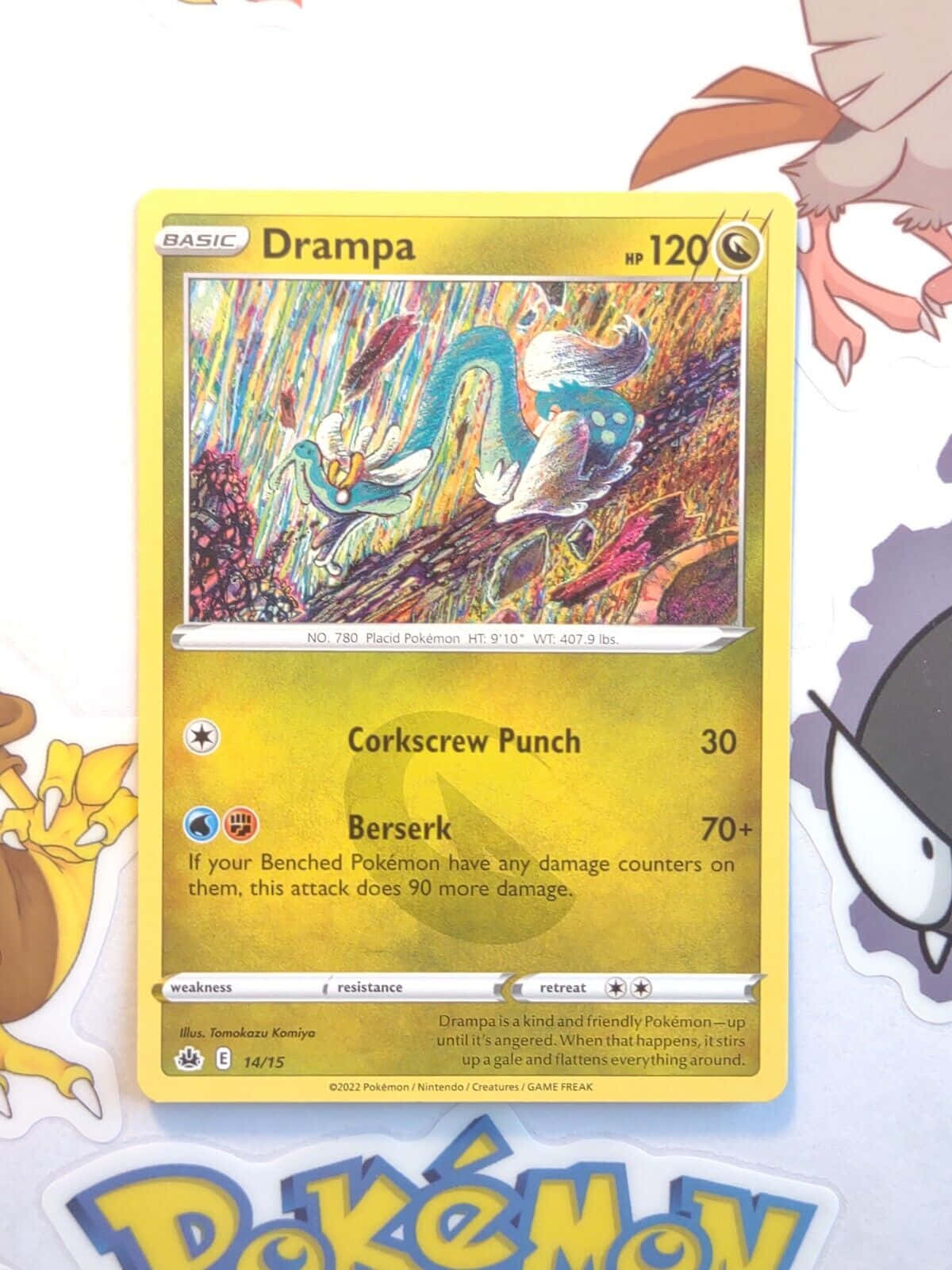 Kard ng Drampa Laban sa Background ng Pokémon Wallpaper