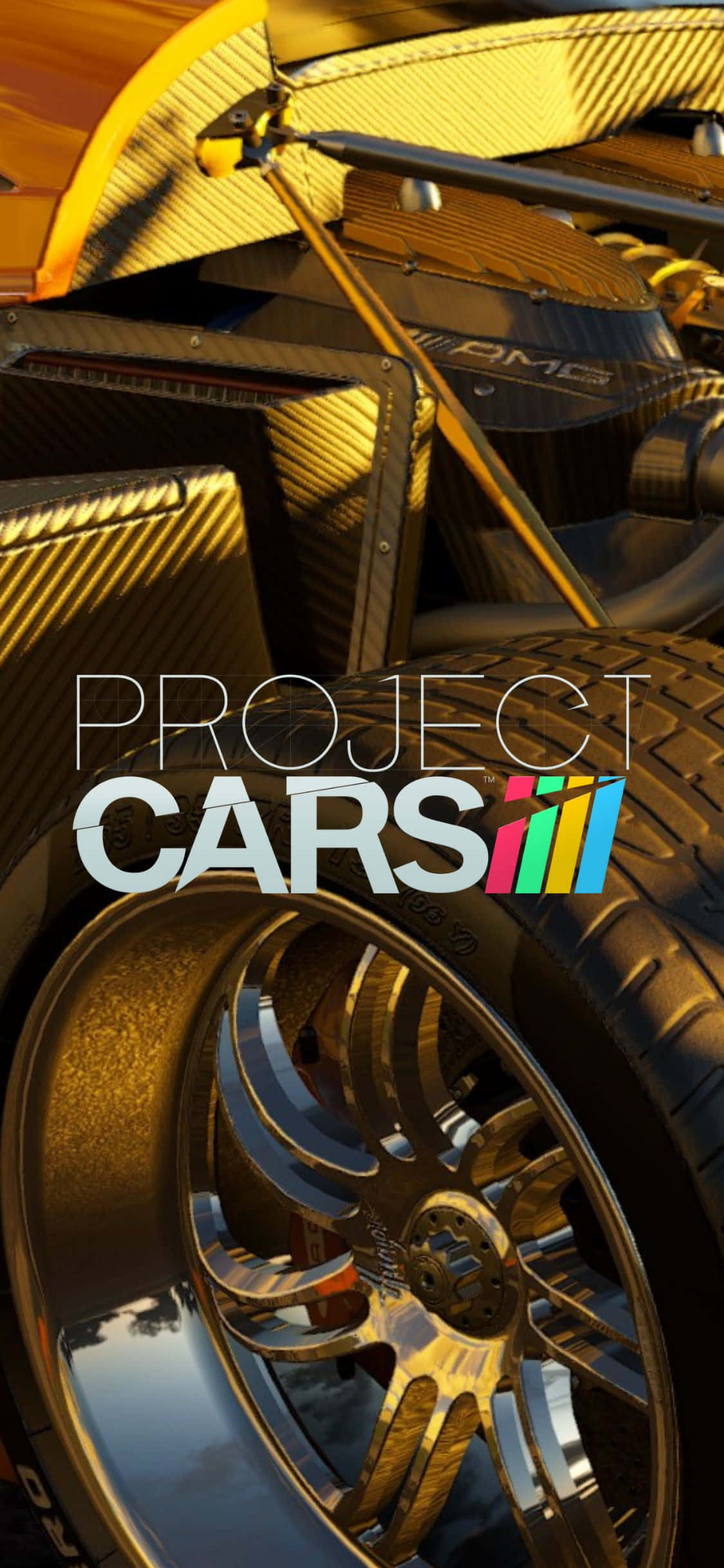 Karera hanggang sa finish sa iPhone Xs Project Cars Wallpaper