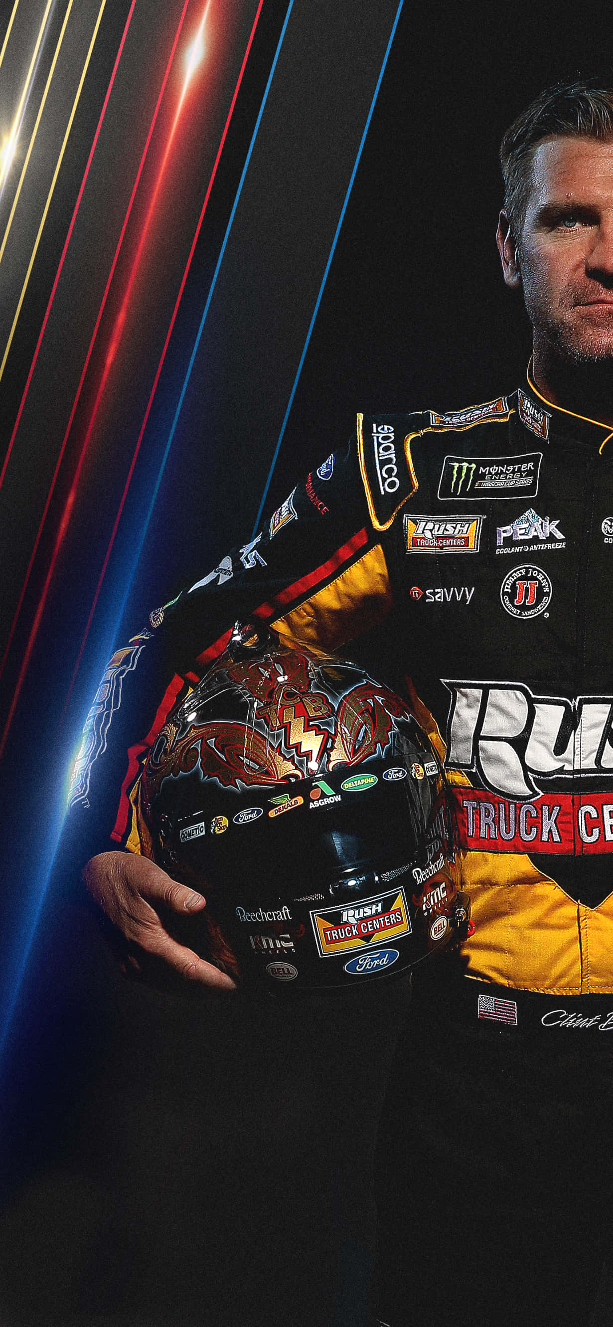 Karera patungo sa Tagumpay gamit ang iyong Nascar-themed na iPhone Wallpaper