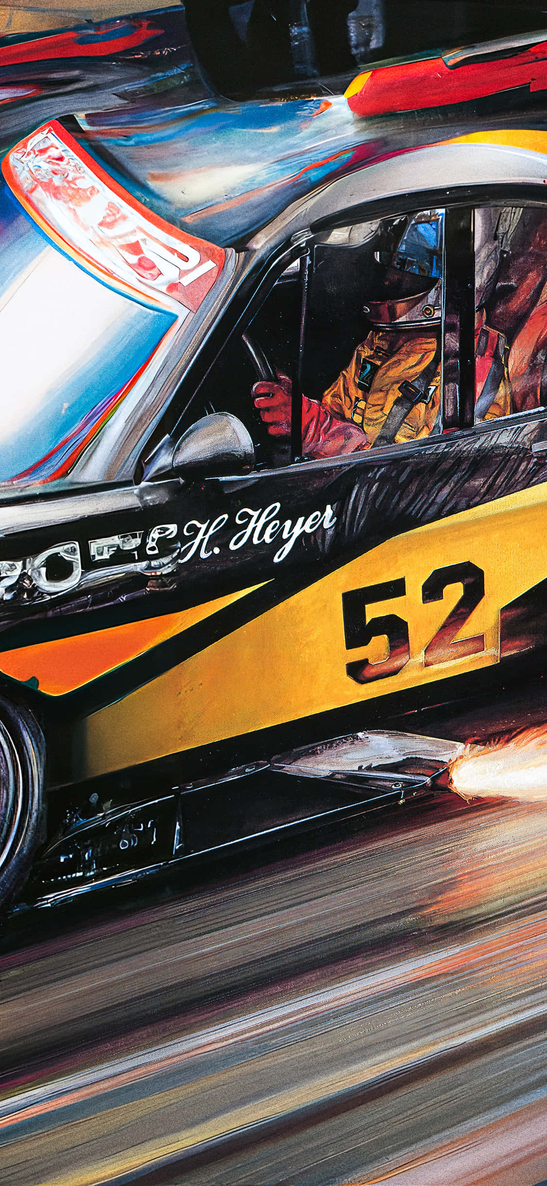 Karera Patungo sa Tagumpay gamit ang NASCAR iPhone Wallpaper