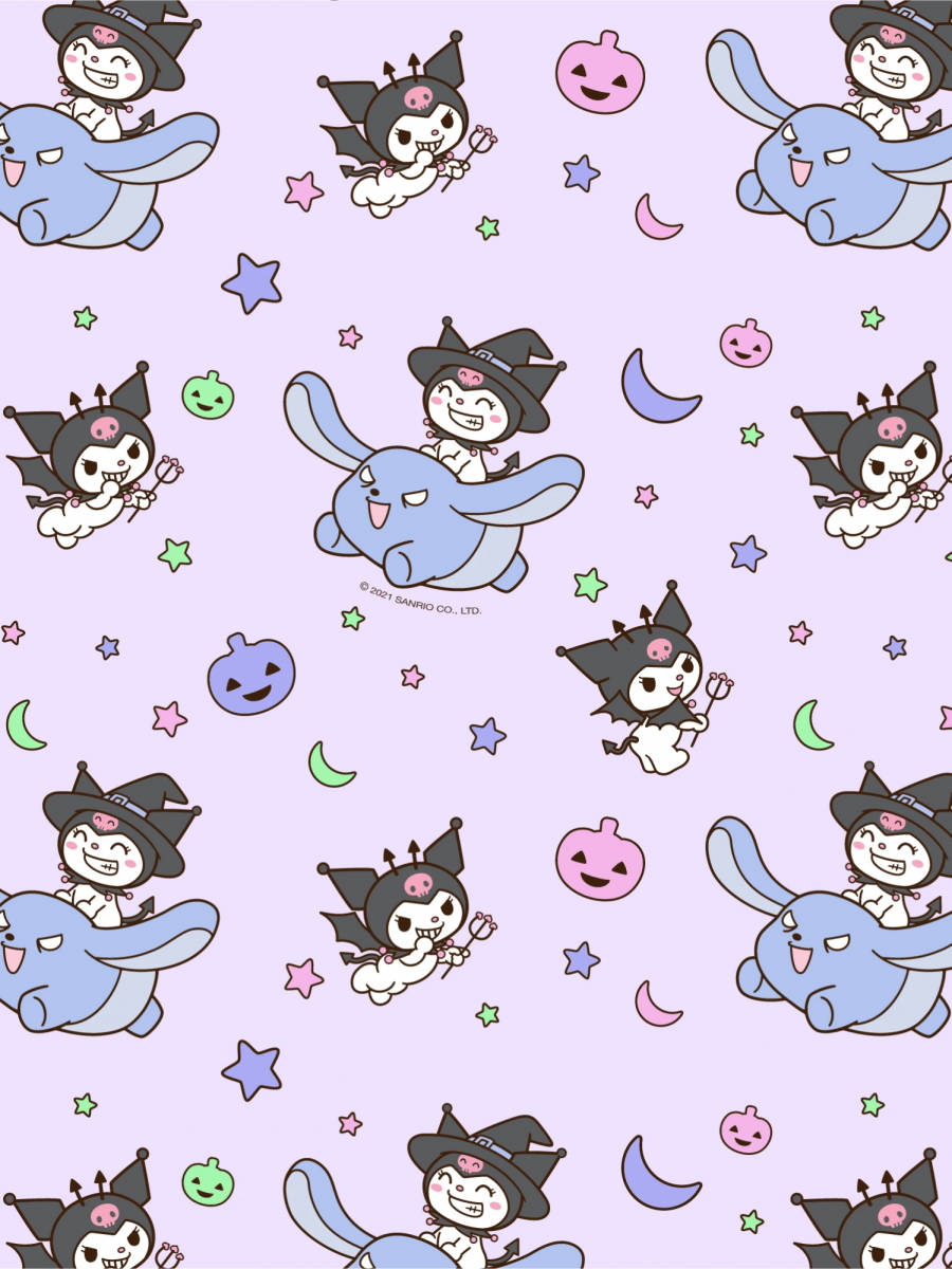Karibal ni My Melody na si Kuromi Kasama si Baku Wallpaper
