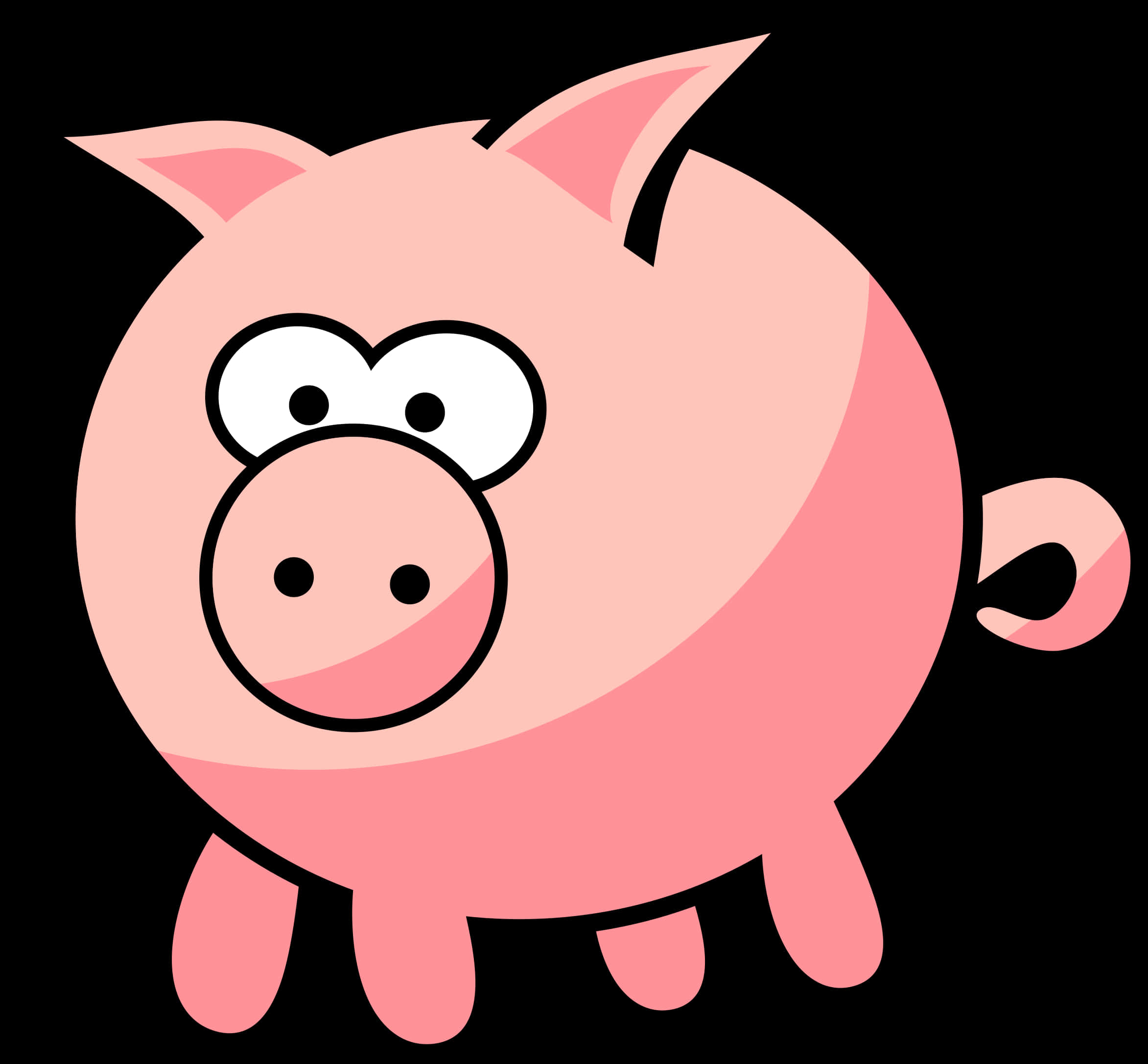 Kartun na karakter na baboy Wallpaper