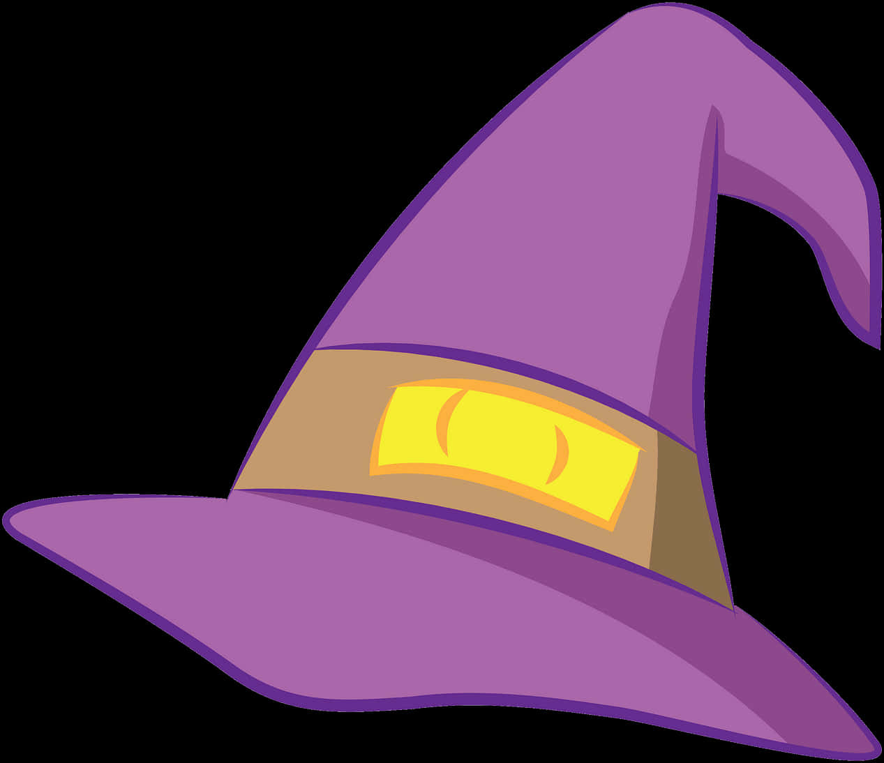 Kartun na Sombrero ng Bruhang Lila Wallpaper
