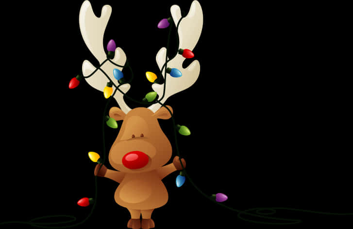Kartung USA na may mga Ilaw ng Pasko Wallpaper
