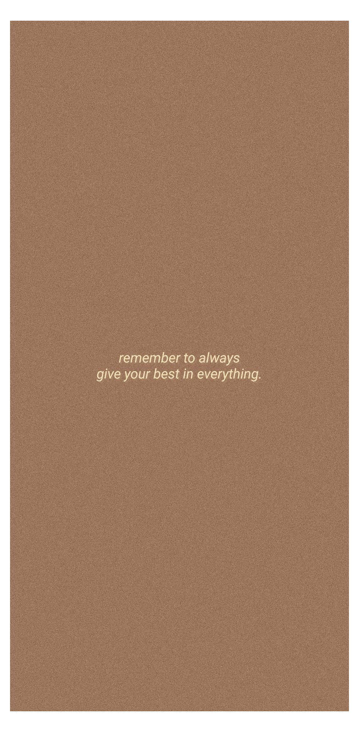 Kasabihan sa Beige Brown Aesthetic Wallpaper