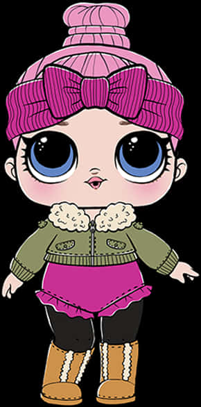 Kasuotang Pang-Taglamig ng Lol Doll Wallpaper